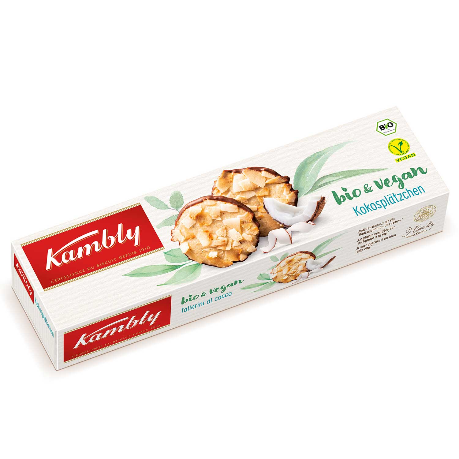 Kambly bio & vegan Kokosplätzchen 80g