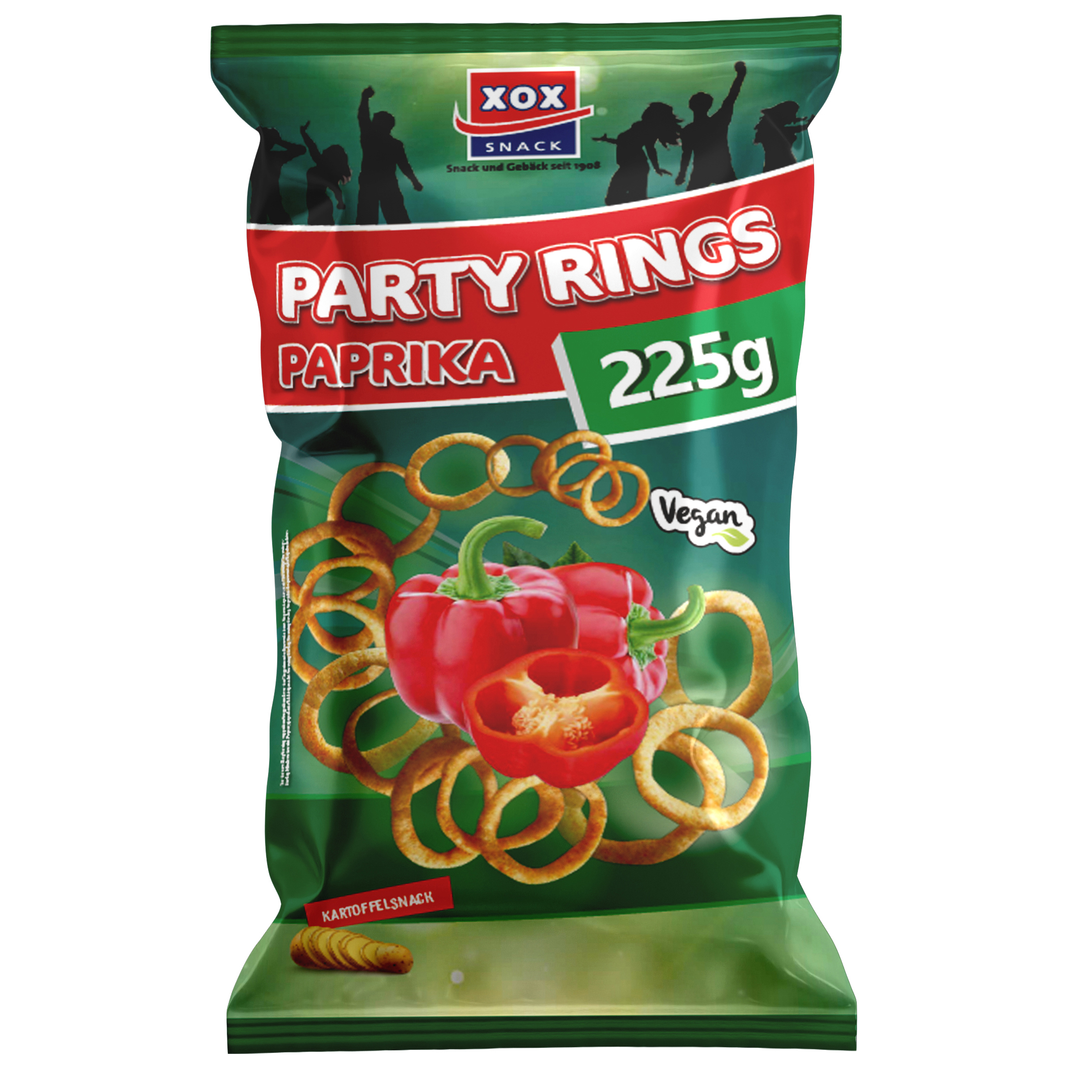 XOX Party Rings Paprika 225g