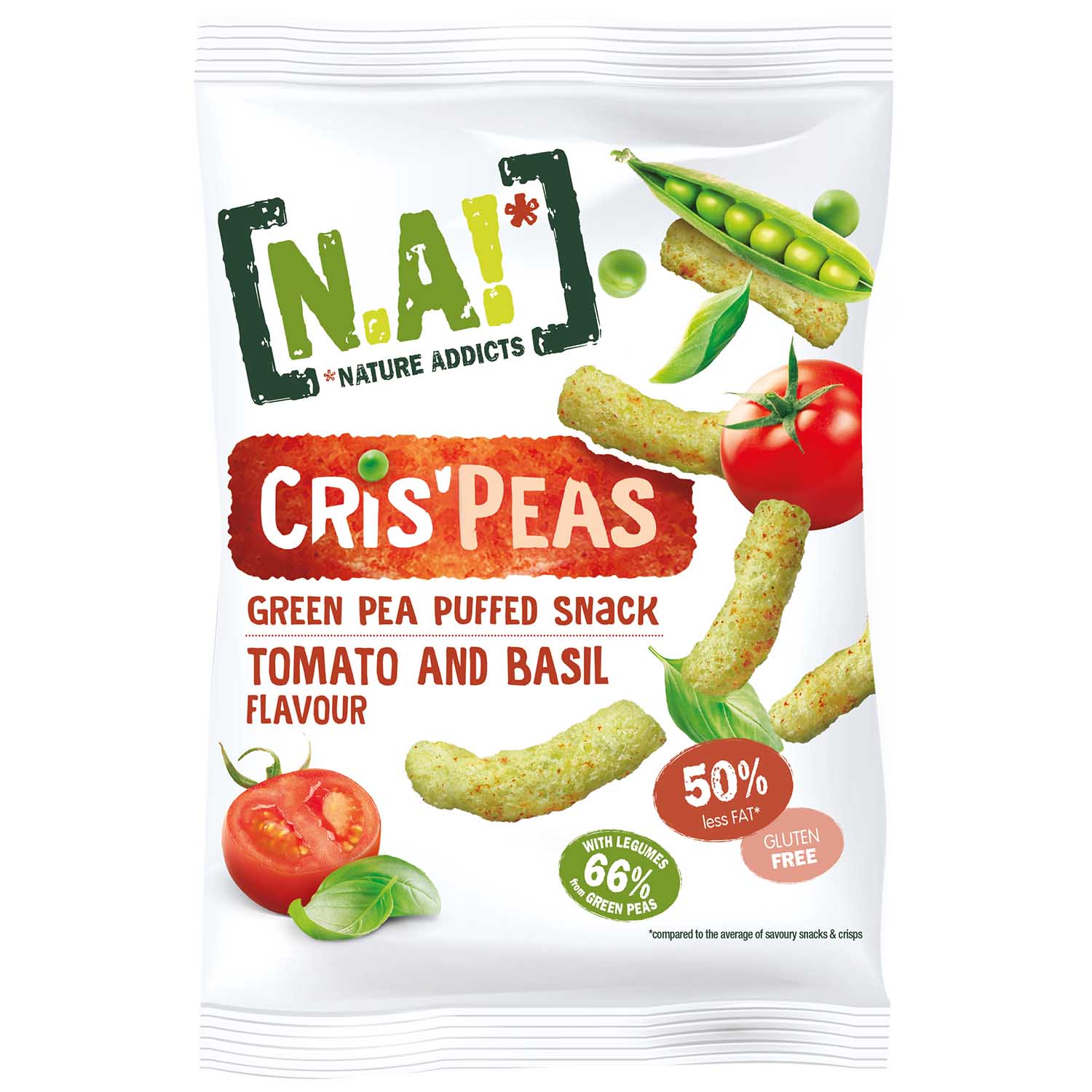 N.A! Nature Addicts Cris'peas Tomato and Basil 50g