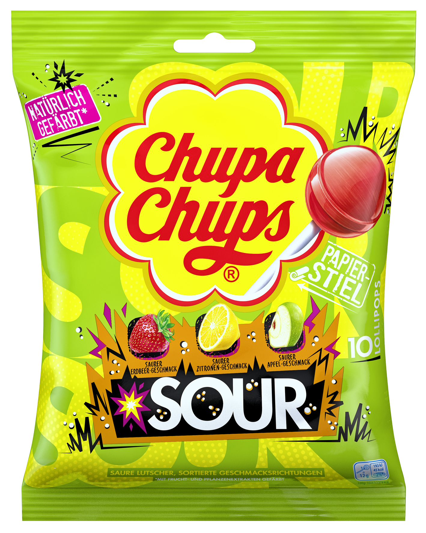 Chupa Chups Sour 10er