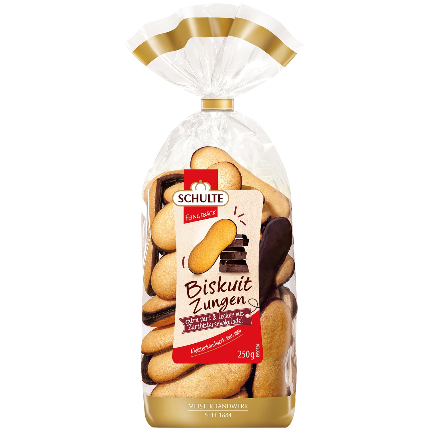 Schulte Biskuitzungen Zartbitter 250g