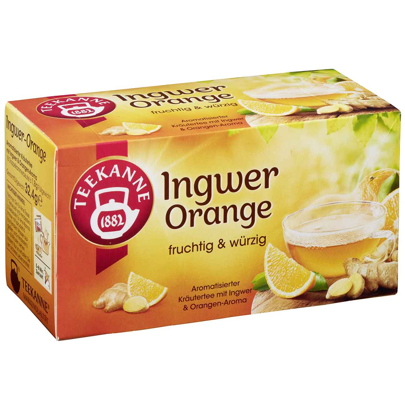 Teekanne Ingwer Orange 18er