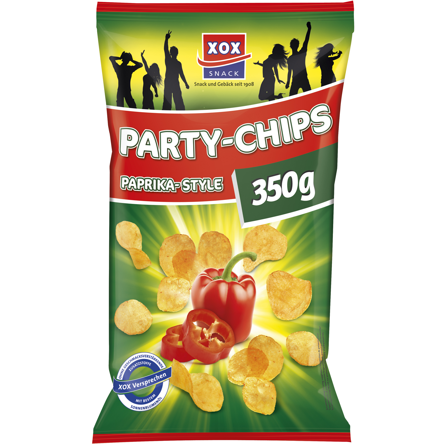 XOX Party-Chips Paprika-Style 350g