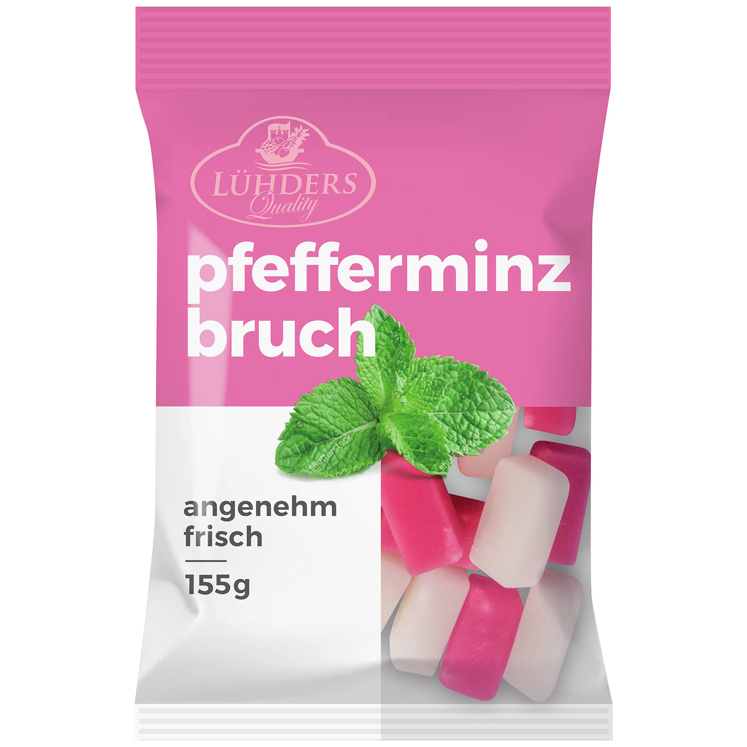 Lühders Pfefferminz-Bruch 155g