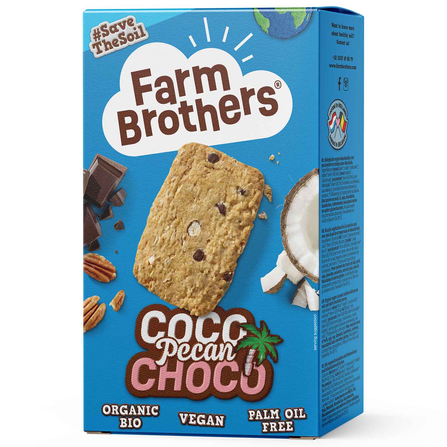 Farm Brothers Coco Pecan Choco Bio 135g