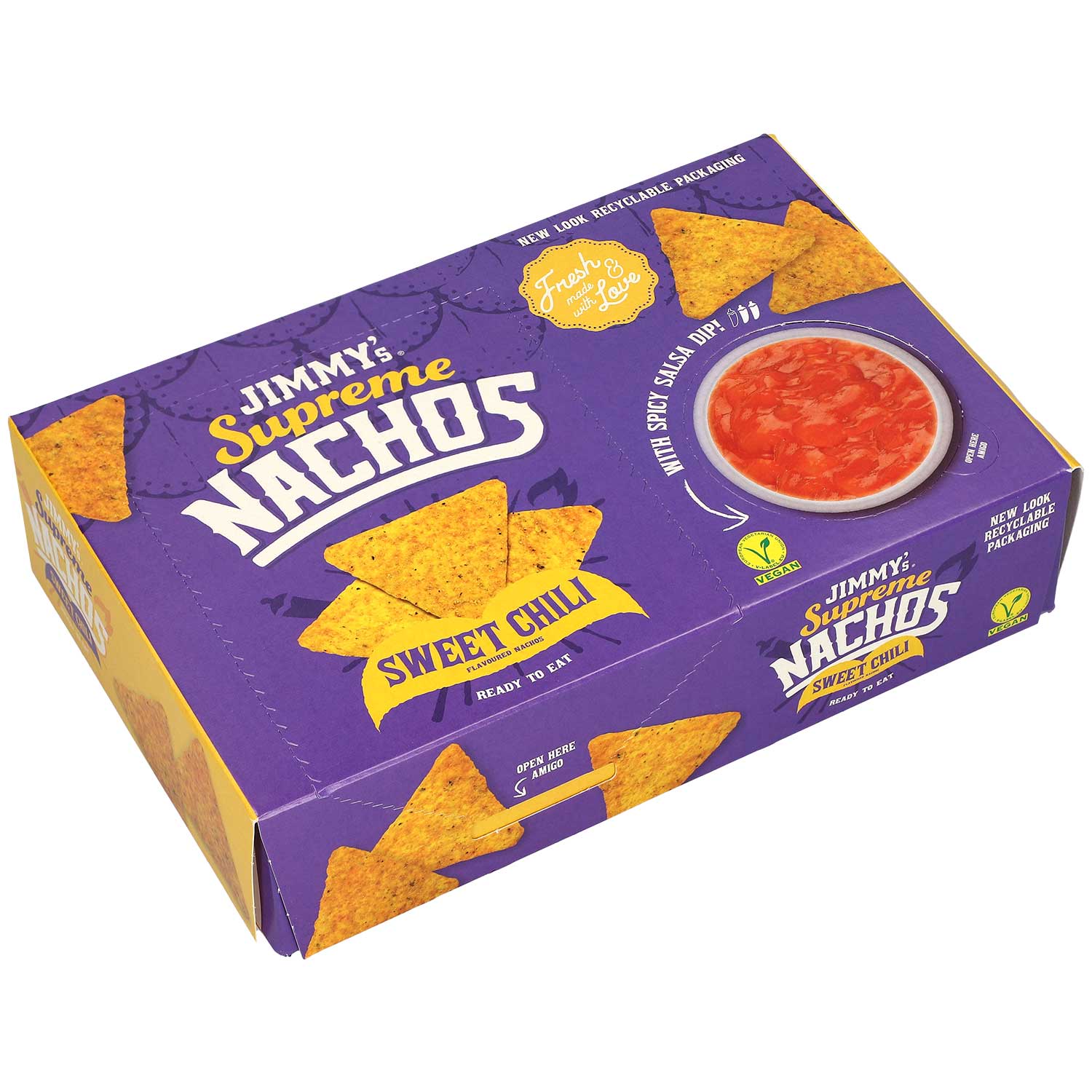 Jimmy's Supreme Nachos To Go Sweet Chili with Spicy Salsa Dip 200g
