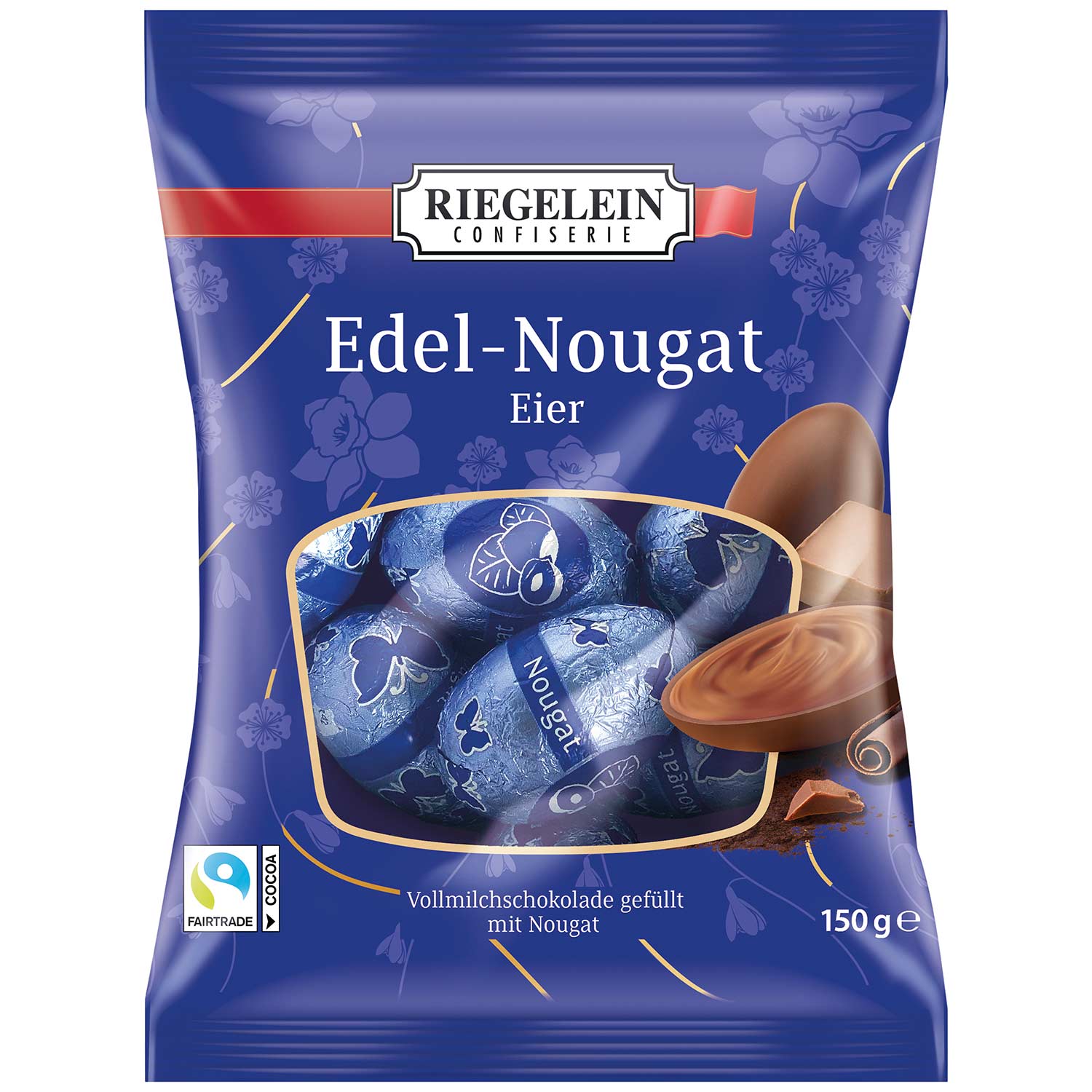 Riegelein Edel-Nougat Eier 150g