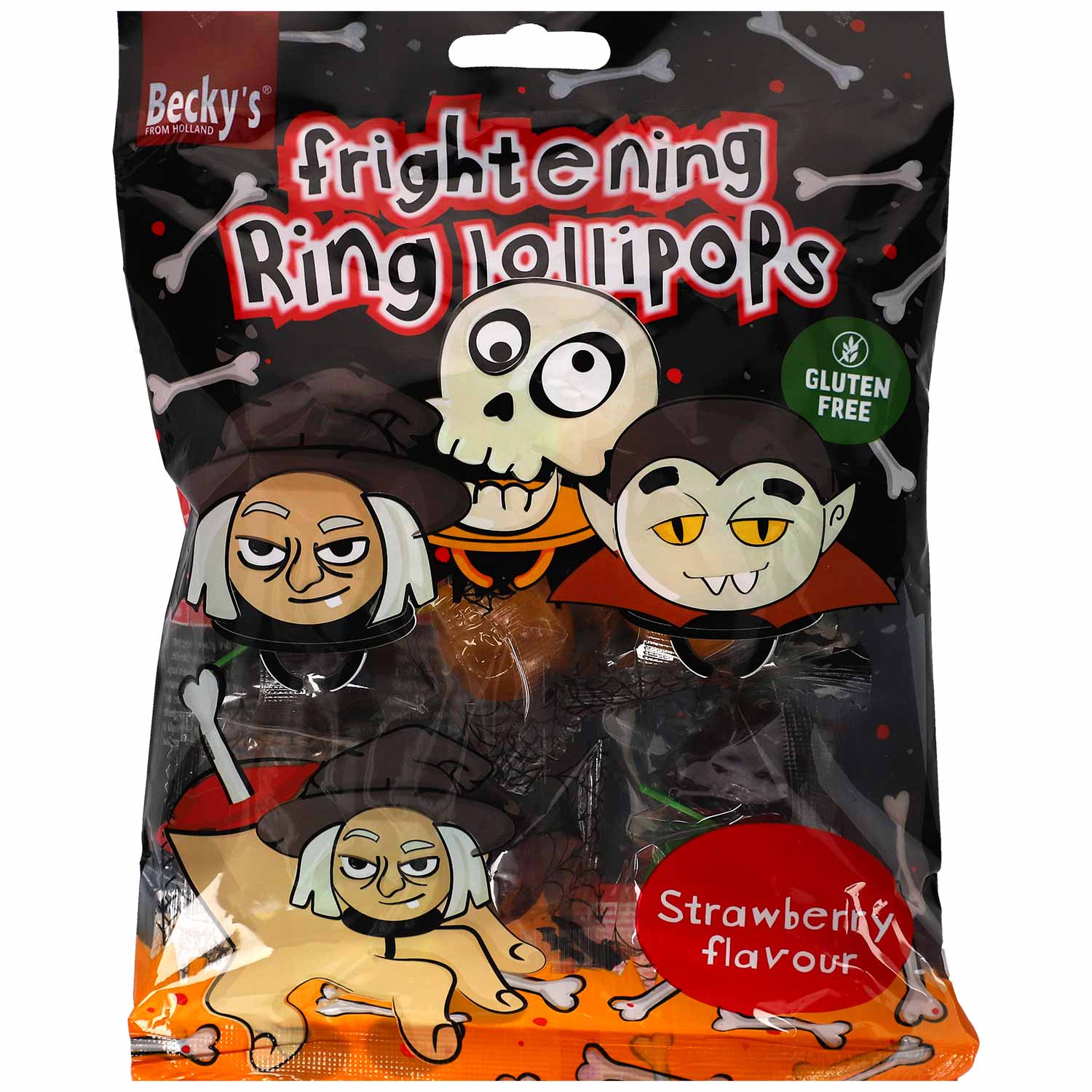 Becky's Frightening Ring Lollipops 90g