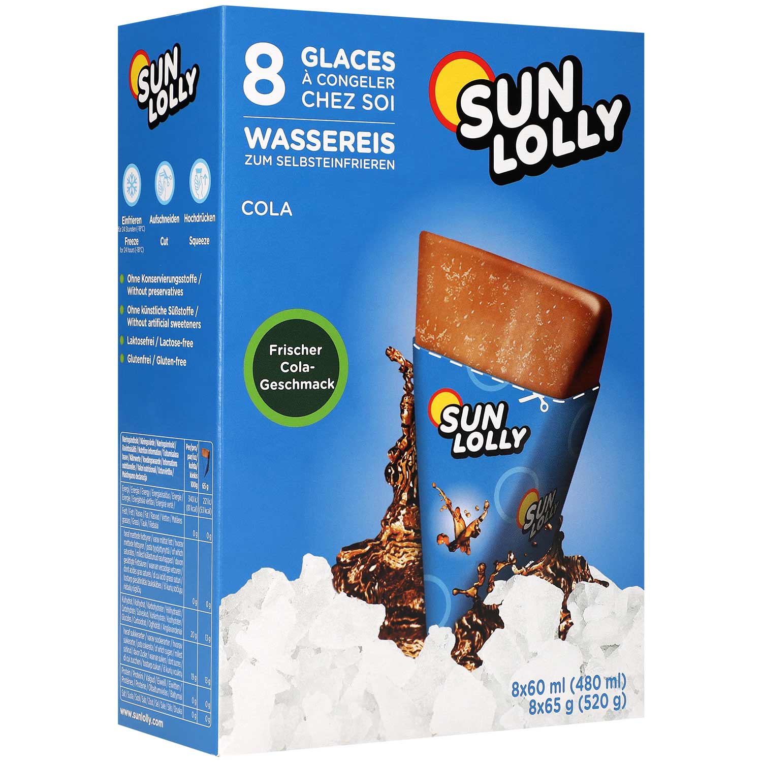 Sun Lolly Wassereis Cola 8er