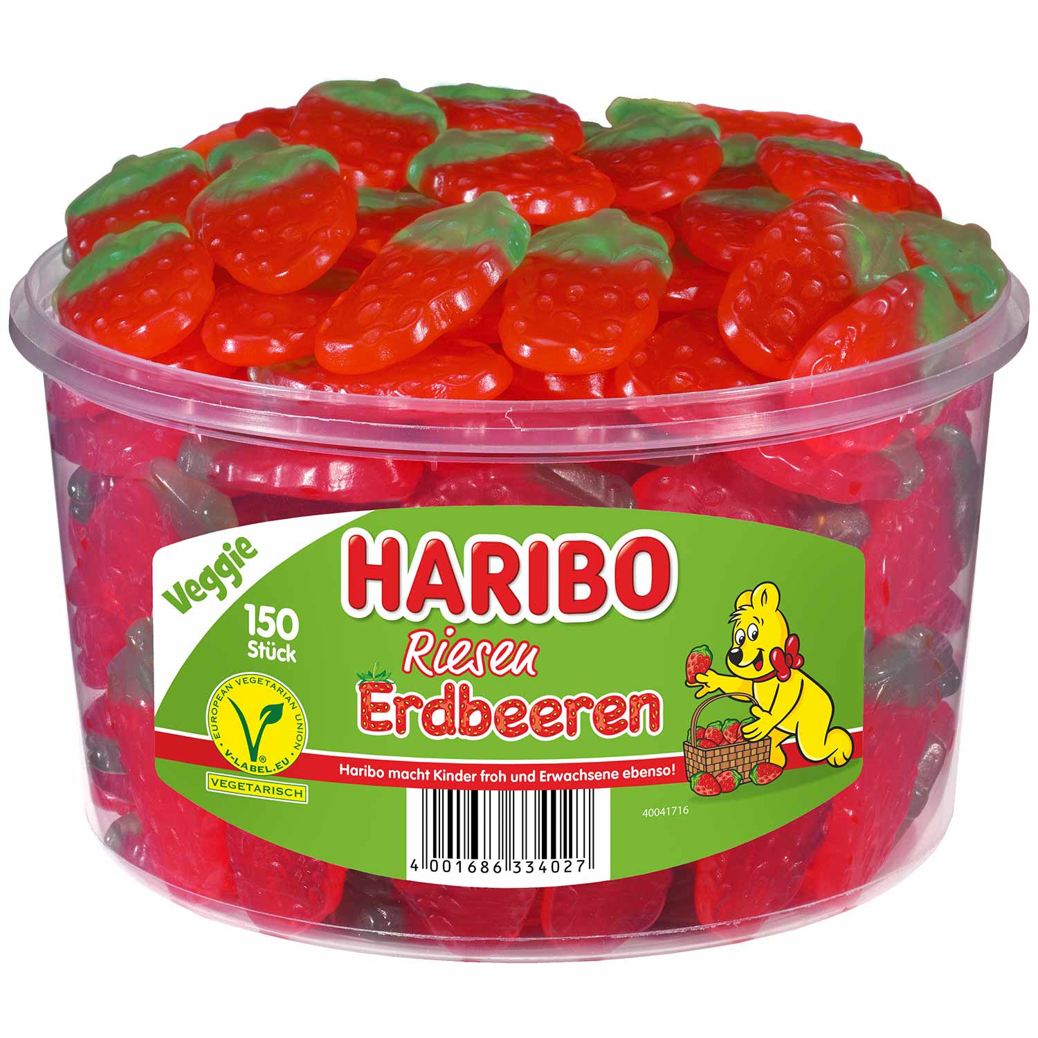Haribo Riesen Erdbeeren veggie 150er