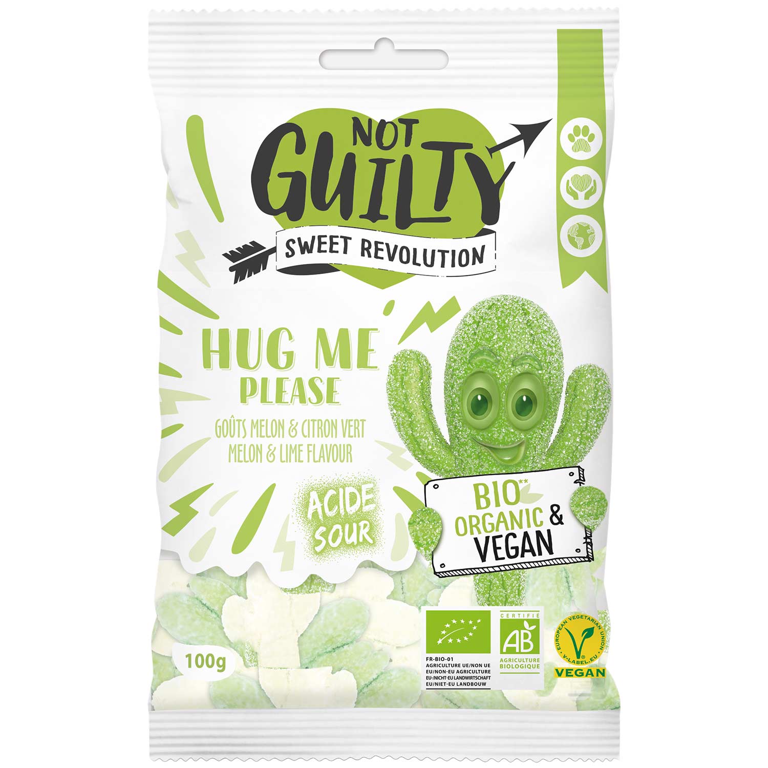 Not Guilty Hug Me Please Melone & Limette Bio 100g