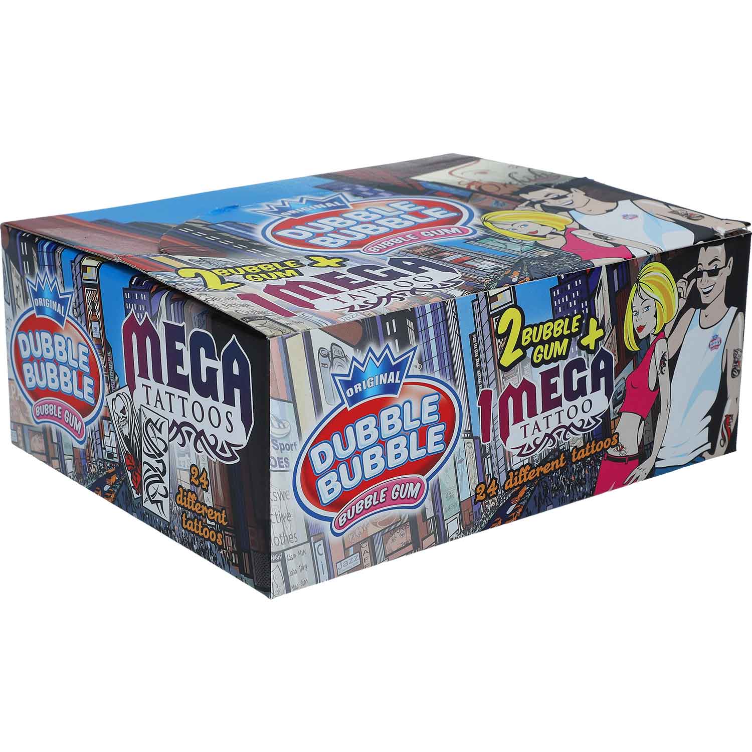 Dubble Bubble Bubble Gum Megatattoo 24er