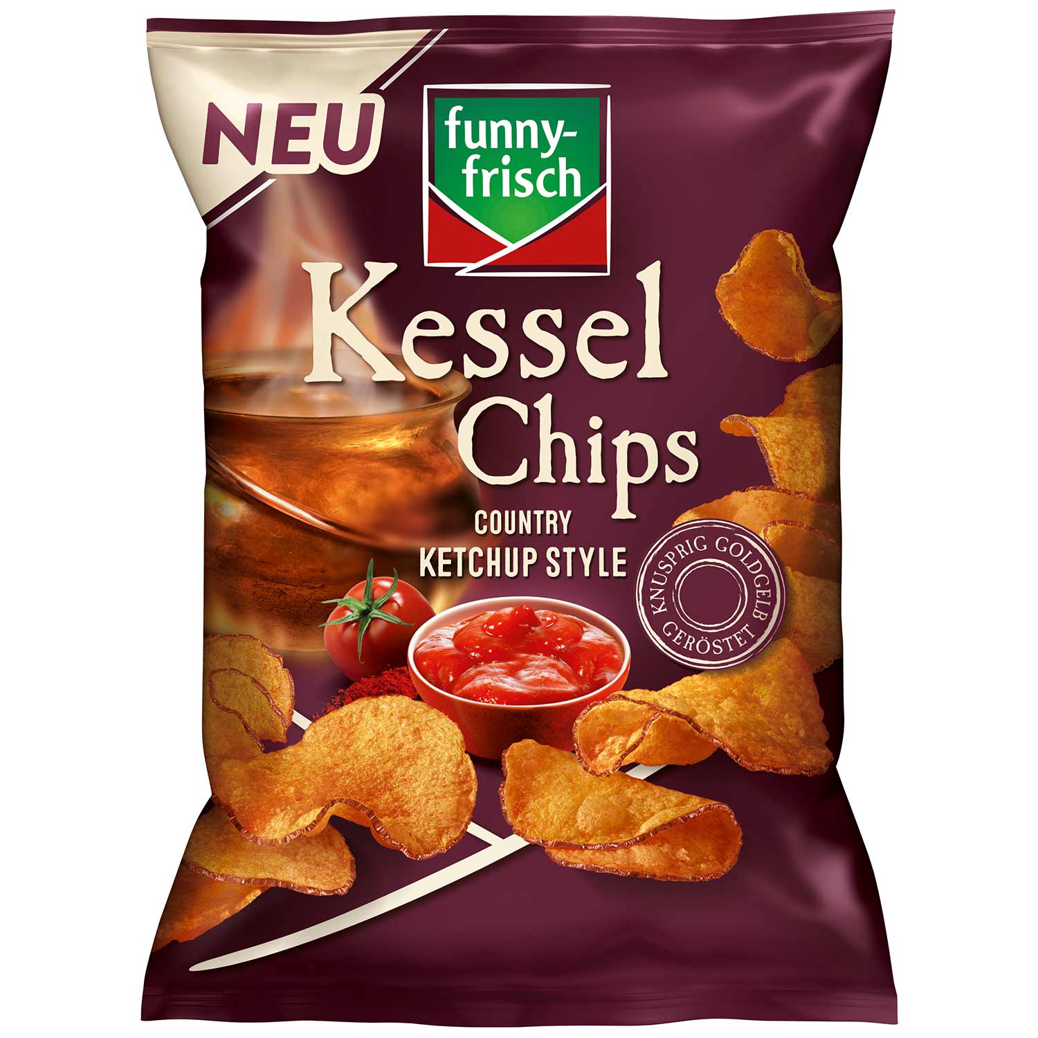 funny-frisch Kessel Chips Country Ketchup Style 120g