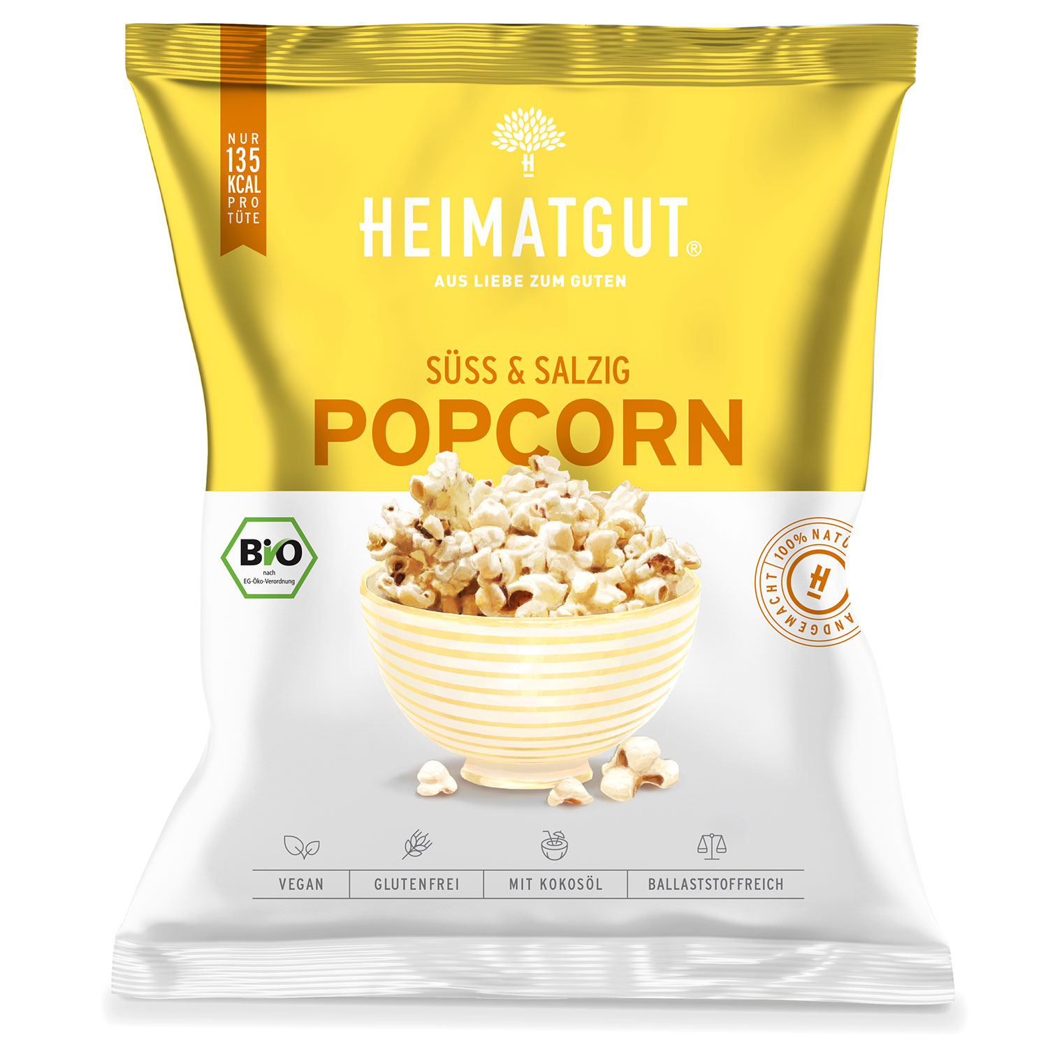 Heimatgut Bio Popcorn süß & salzig 30g