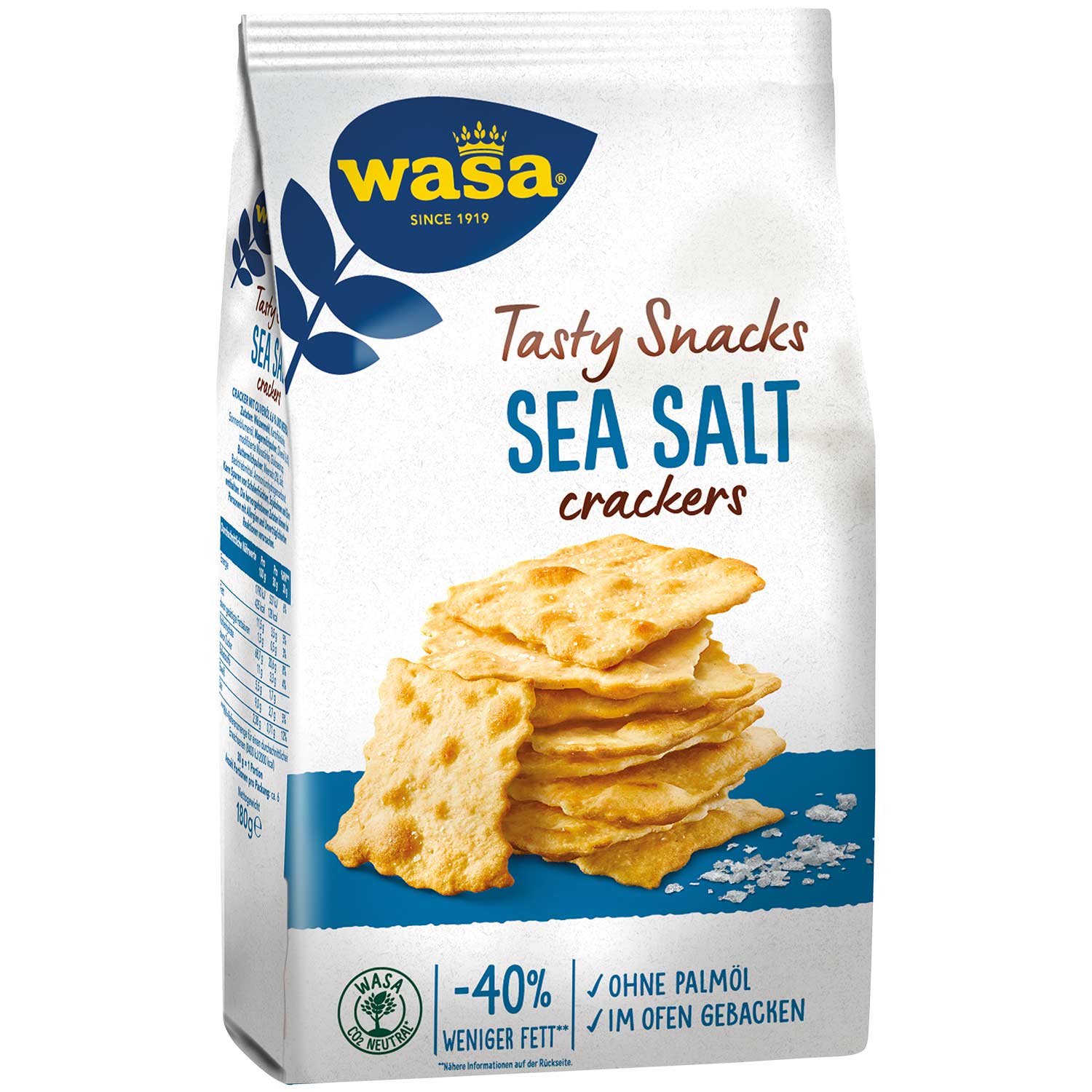 Wasa Tasty Snacks Sea Salt Crackers 180g