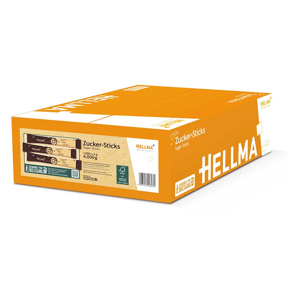 Hellma Zucker-Sticks 'nachhaltig' 1000er