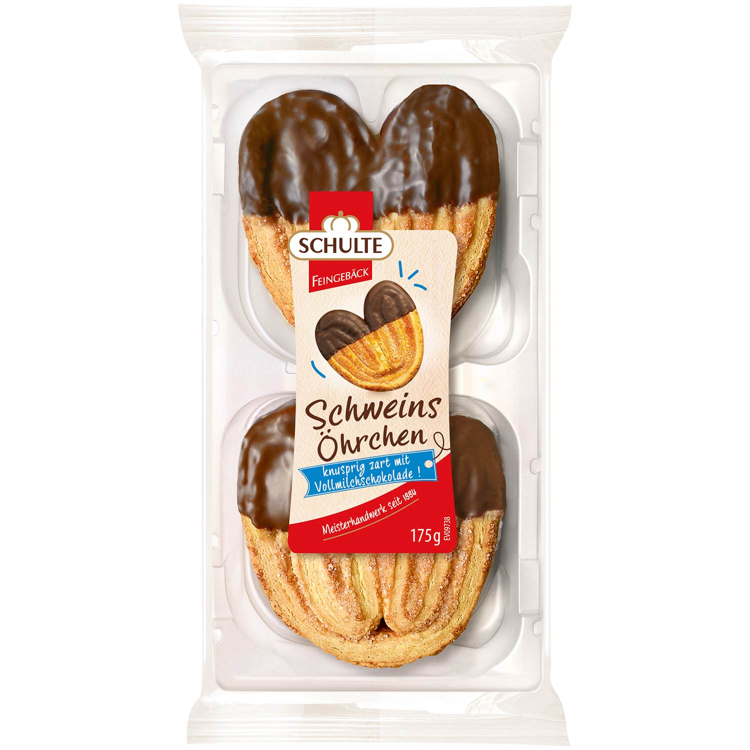 Schulte Schweinsöhrchen Vollmilch 175g