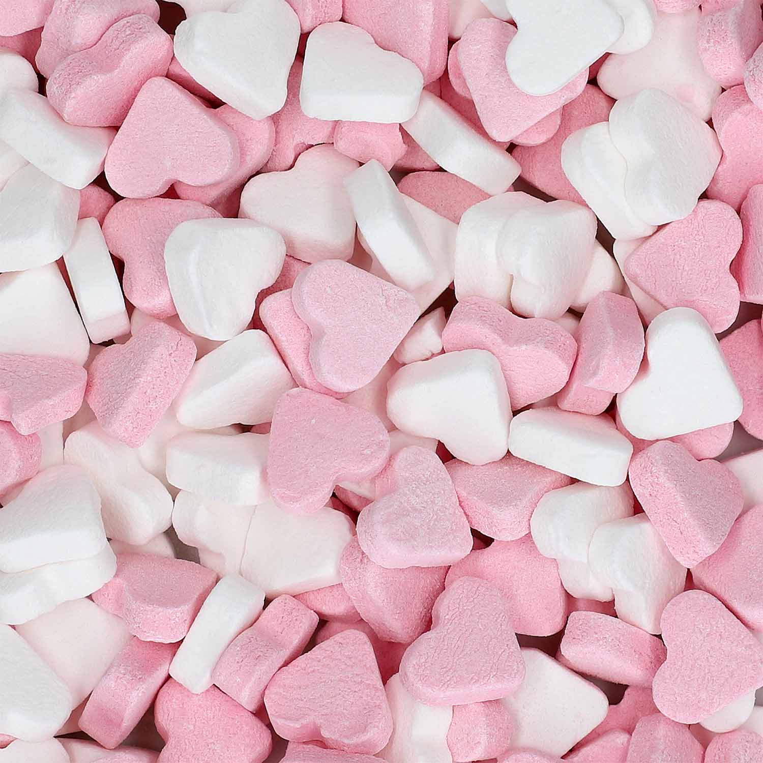 Fortuin Mini Pepermunthartjes rosa-weiß 1kg