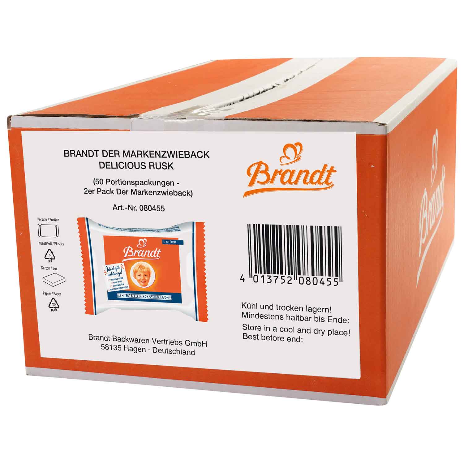 Brandt Der Markenzwieback 50x2er (MHD 31.03.2024)