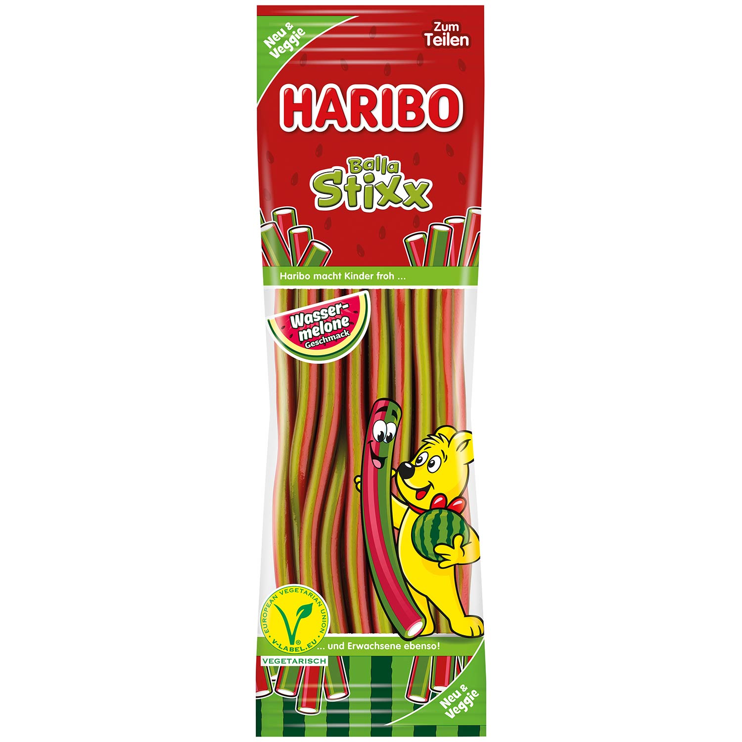 Haribo Balla Stixx Wassermelone veggie 175g