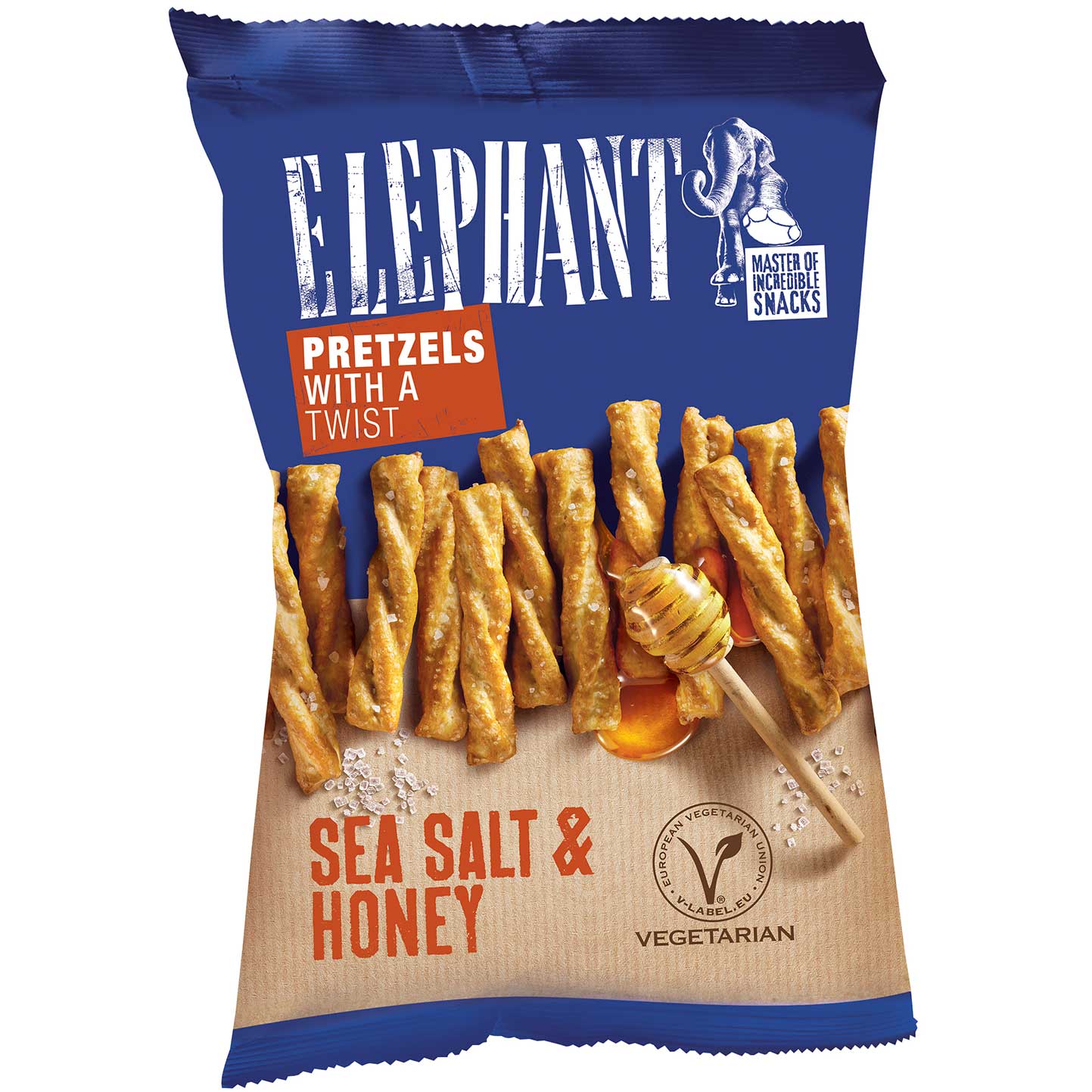Elephant Twisted Pretzels Sea Salt & Honey 160g