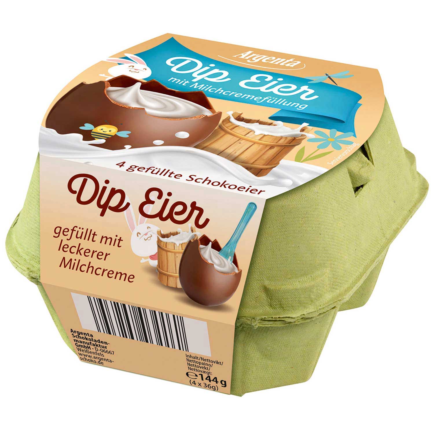 Argenta Dip Eier Milchcreme 4x36g
