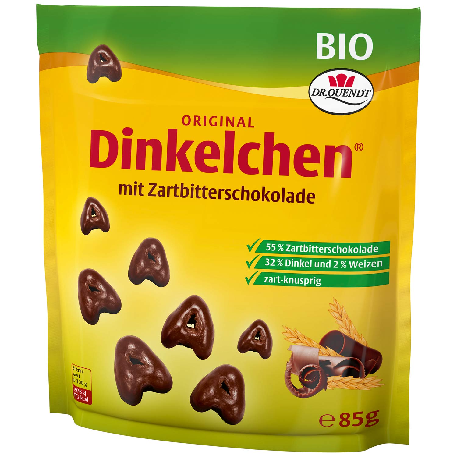 Dr. Quendt Dinkelchen Zartbitter Bio 85g