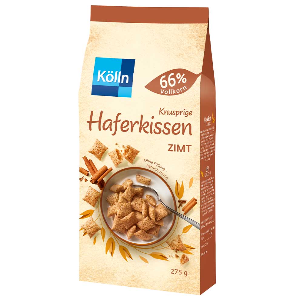 Kölln Knusprige Haferkissen Zimt 275g
