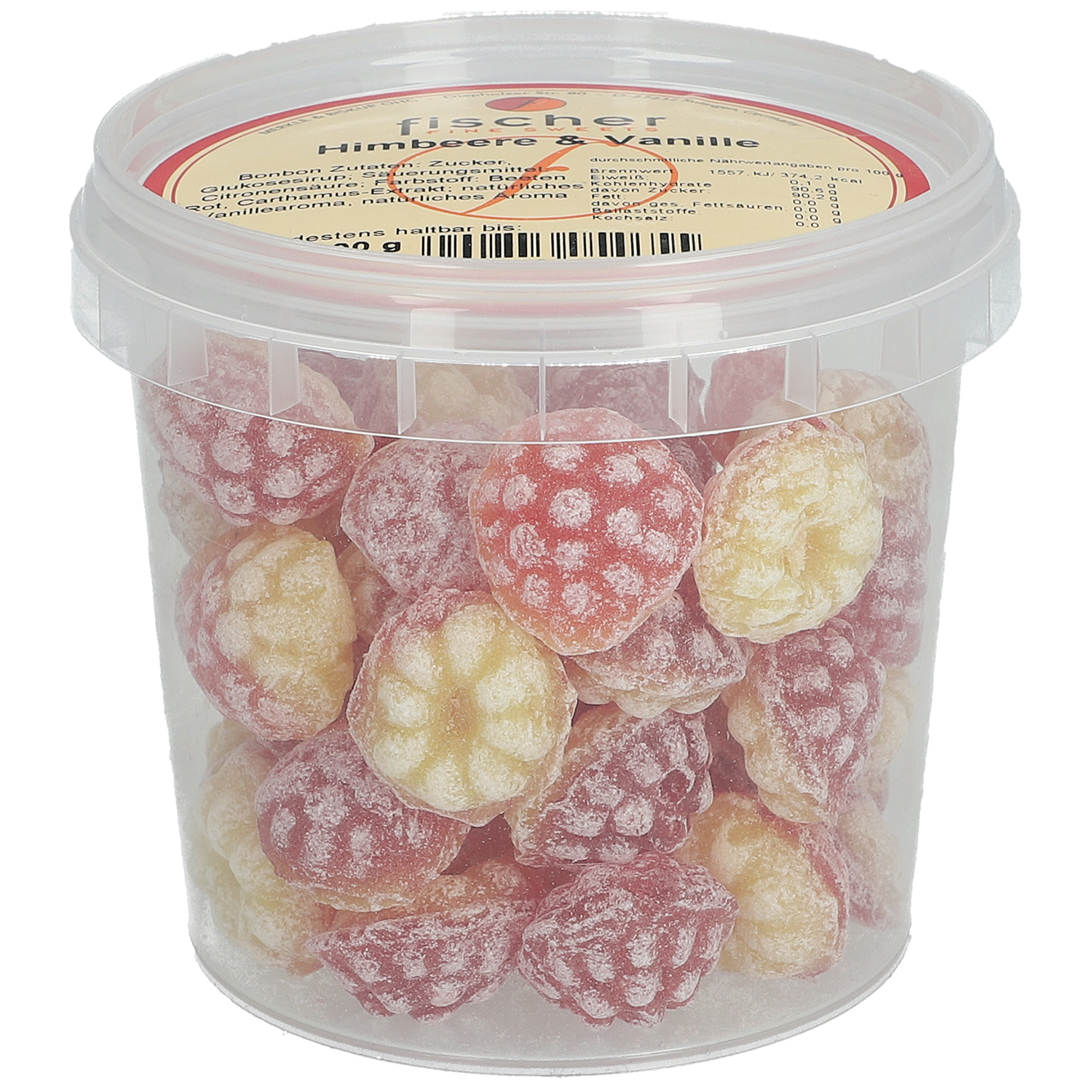 fischer Fine Sweets Himbeere & Vanille 200g