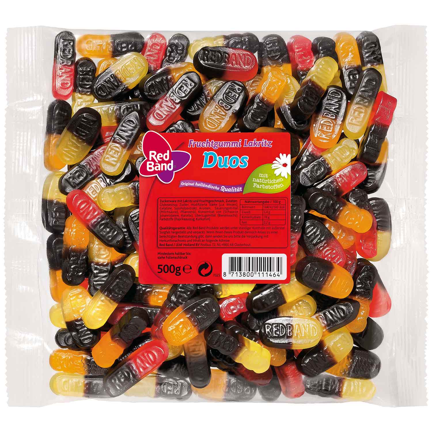 Red Band Fruchtgummi Lakritz Duos 500g