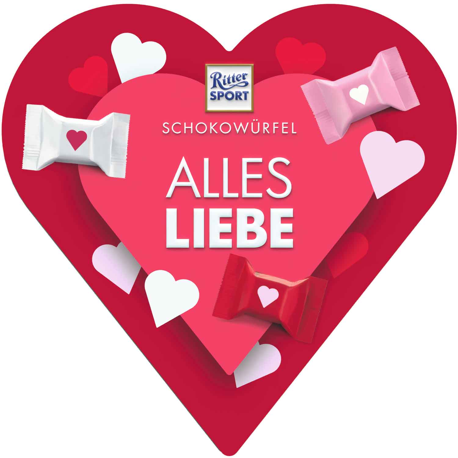 Ritter Sport Schokowürfel Herz 119g