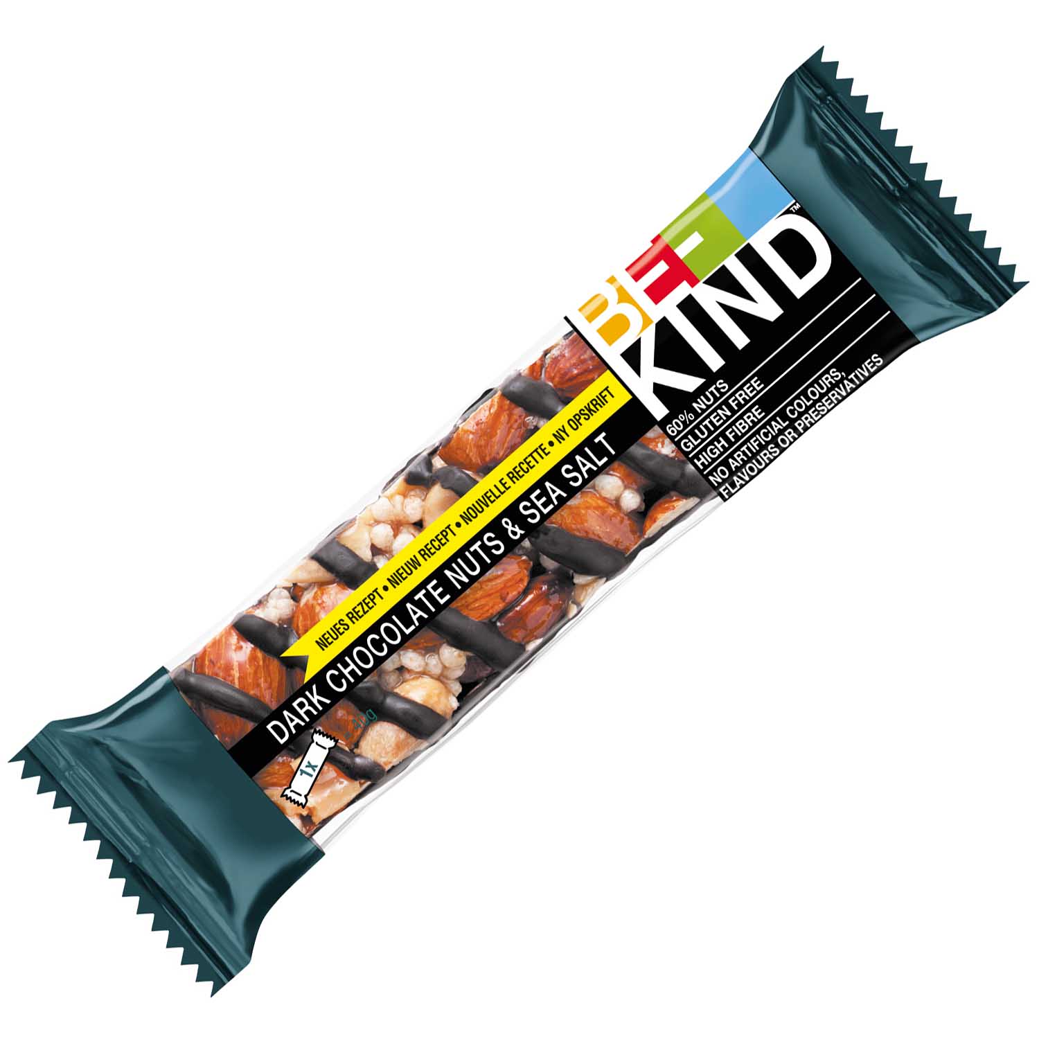BE-KIND Dark Chocolate Nuts & Sea Salt 40g