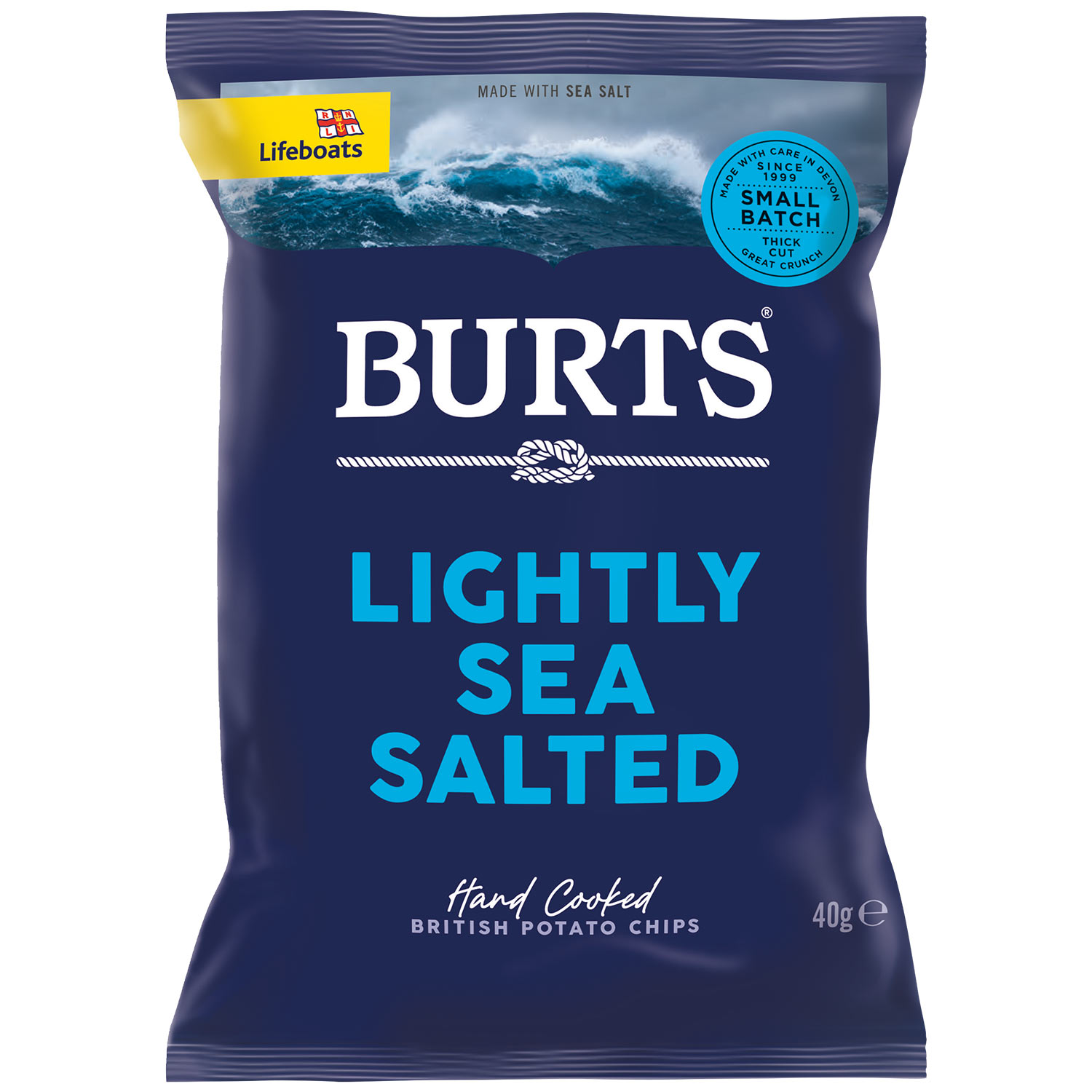 Burts Lightly Sea Salt 40g