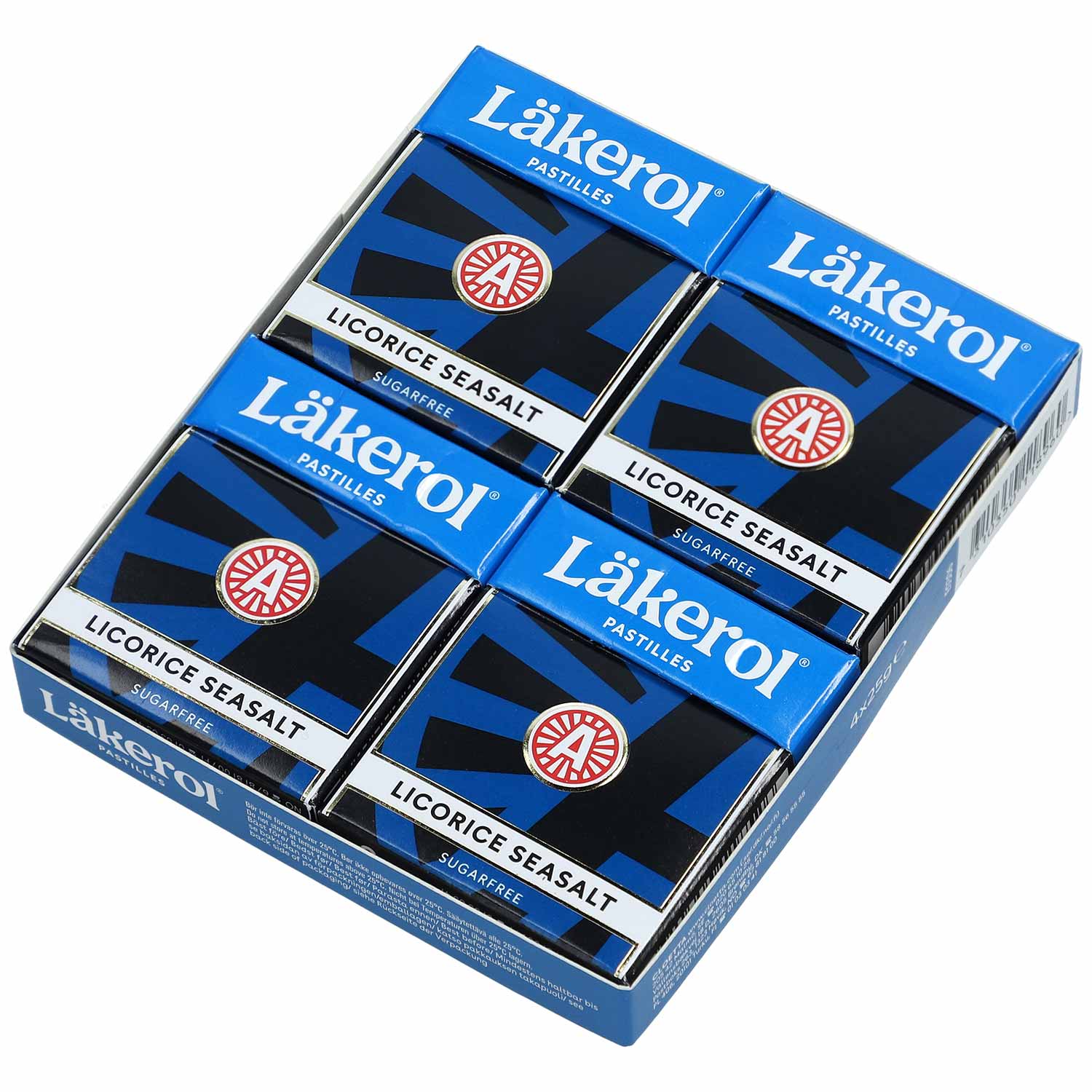 Läkerol Licorice Seasalt sugarfree 4x23g