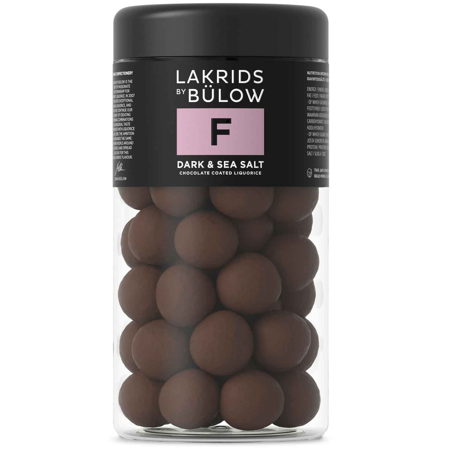 Lakrids by Bülow F Dark & Sea Salt 295g
