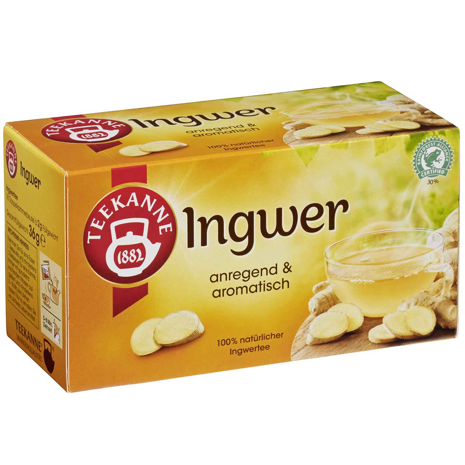 Teekanne Ingwer 18er