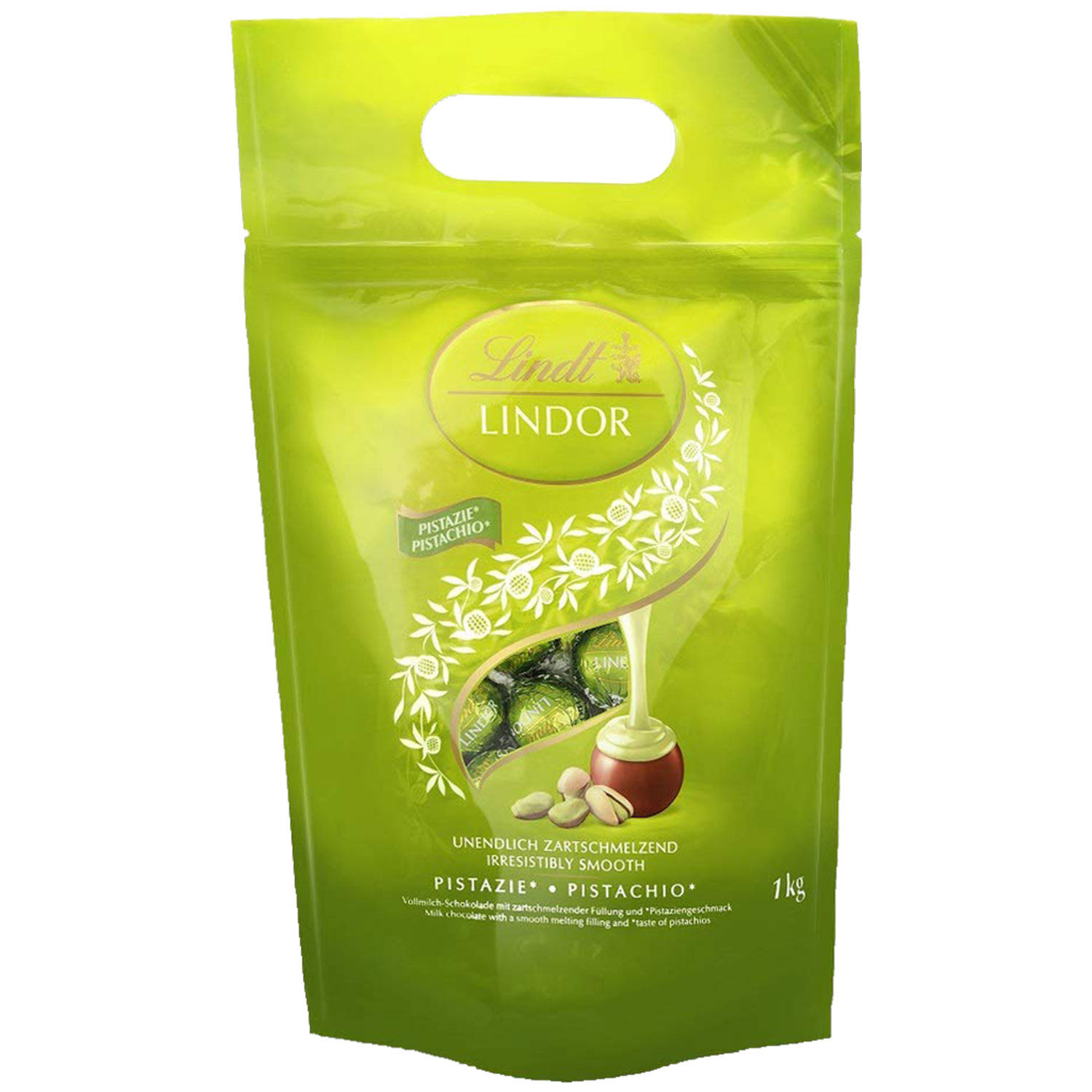 Lindt Lindor Kugeln Vollmilch Pistazie 1kg
