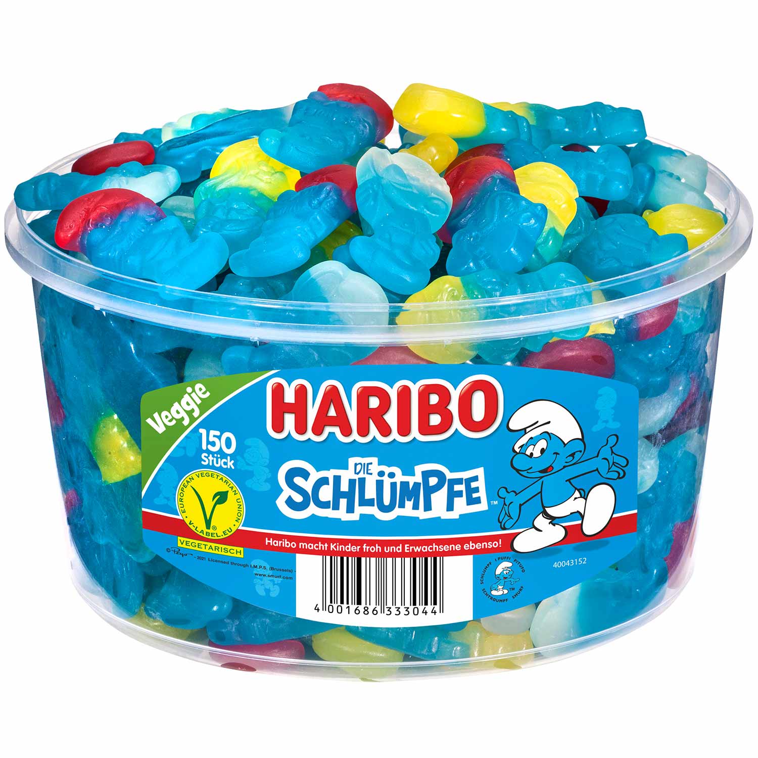 Haribo Die Schlümpfe veggie 150er