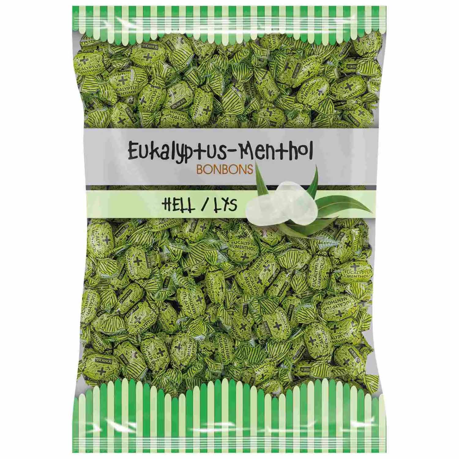 Eukalyptus-Menthol Bonbons hell 1kg