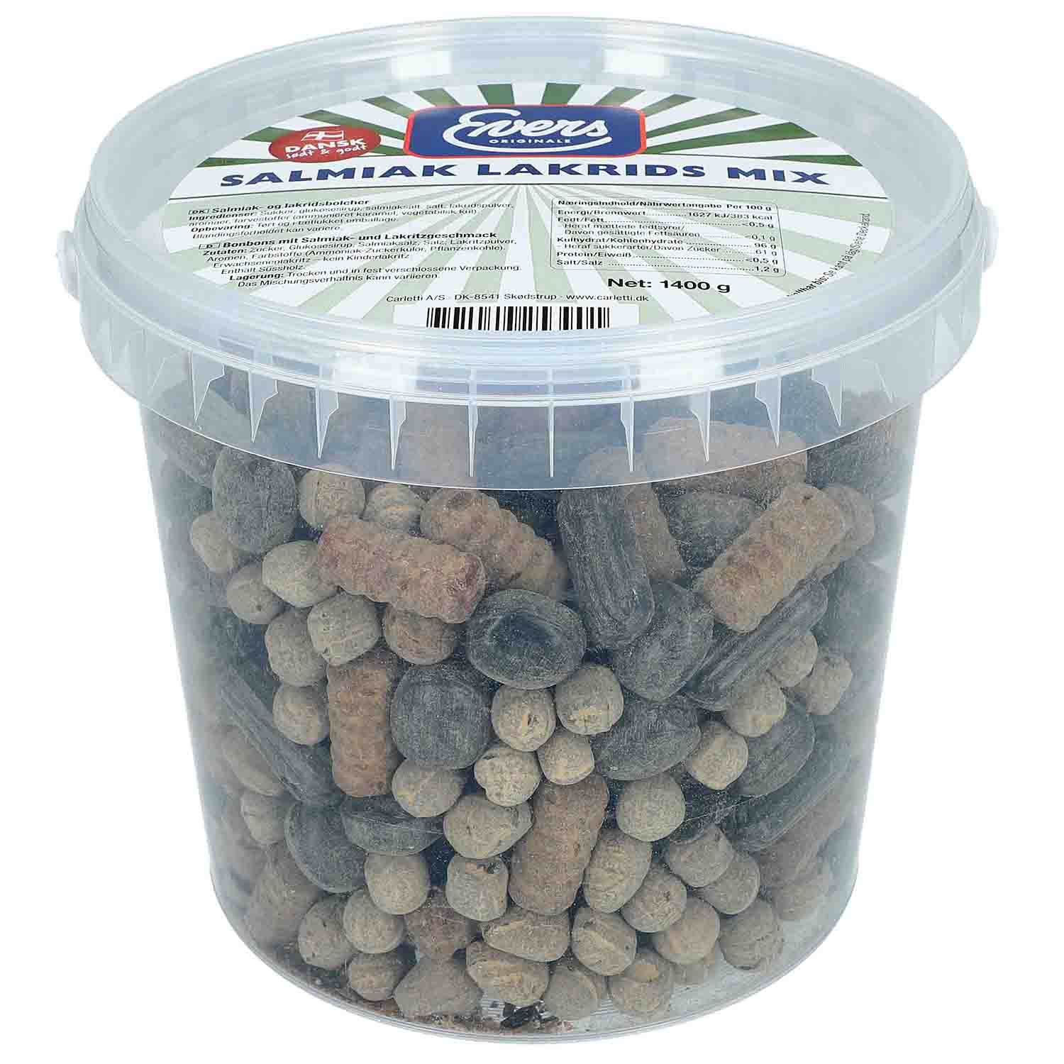 Evers Salmiak Lakrids Mix 1,4kg