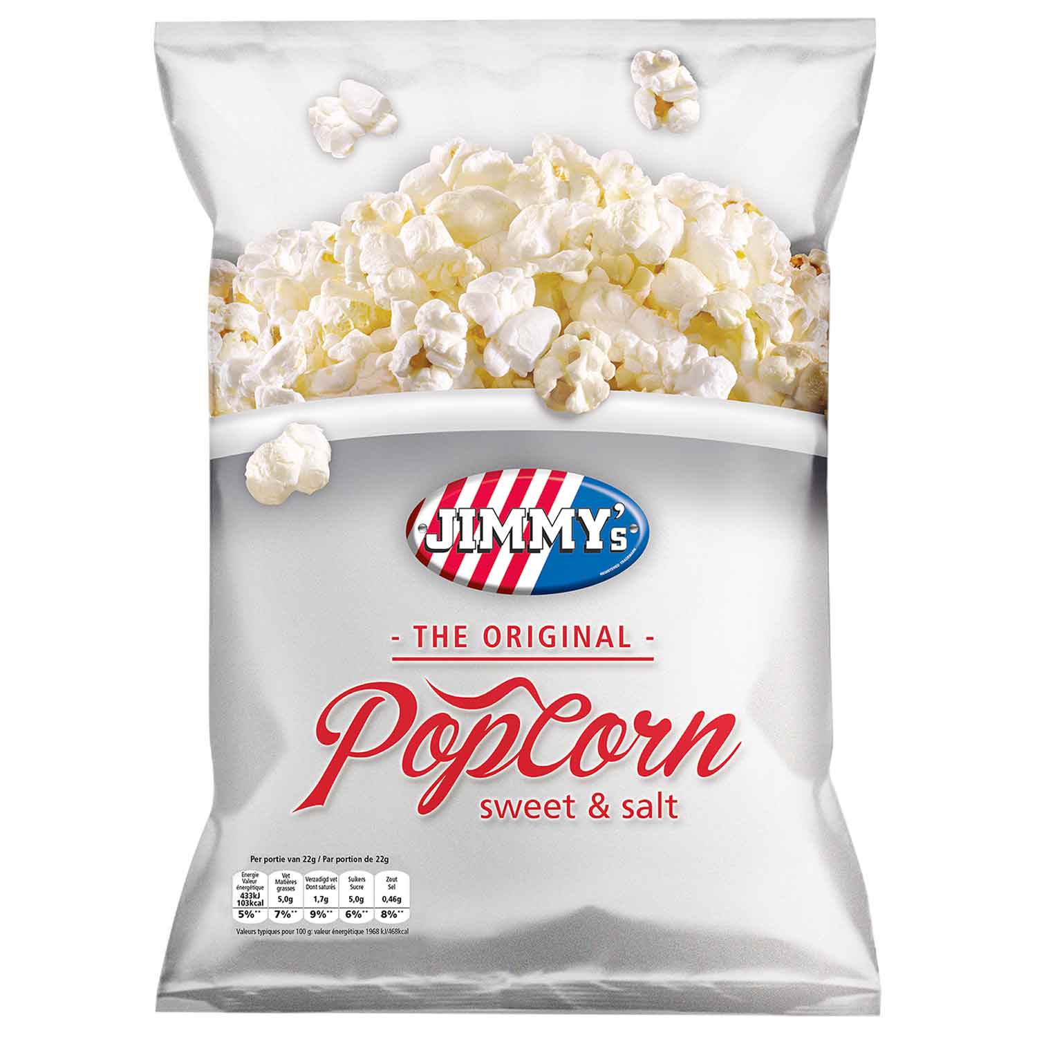 Jimmy's Popcorn Mini Bags Sweet & Salt 21x22g