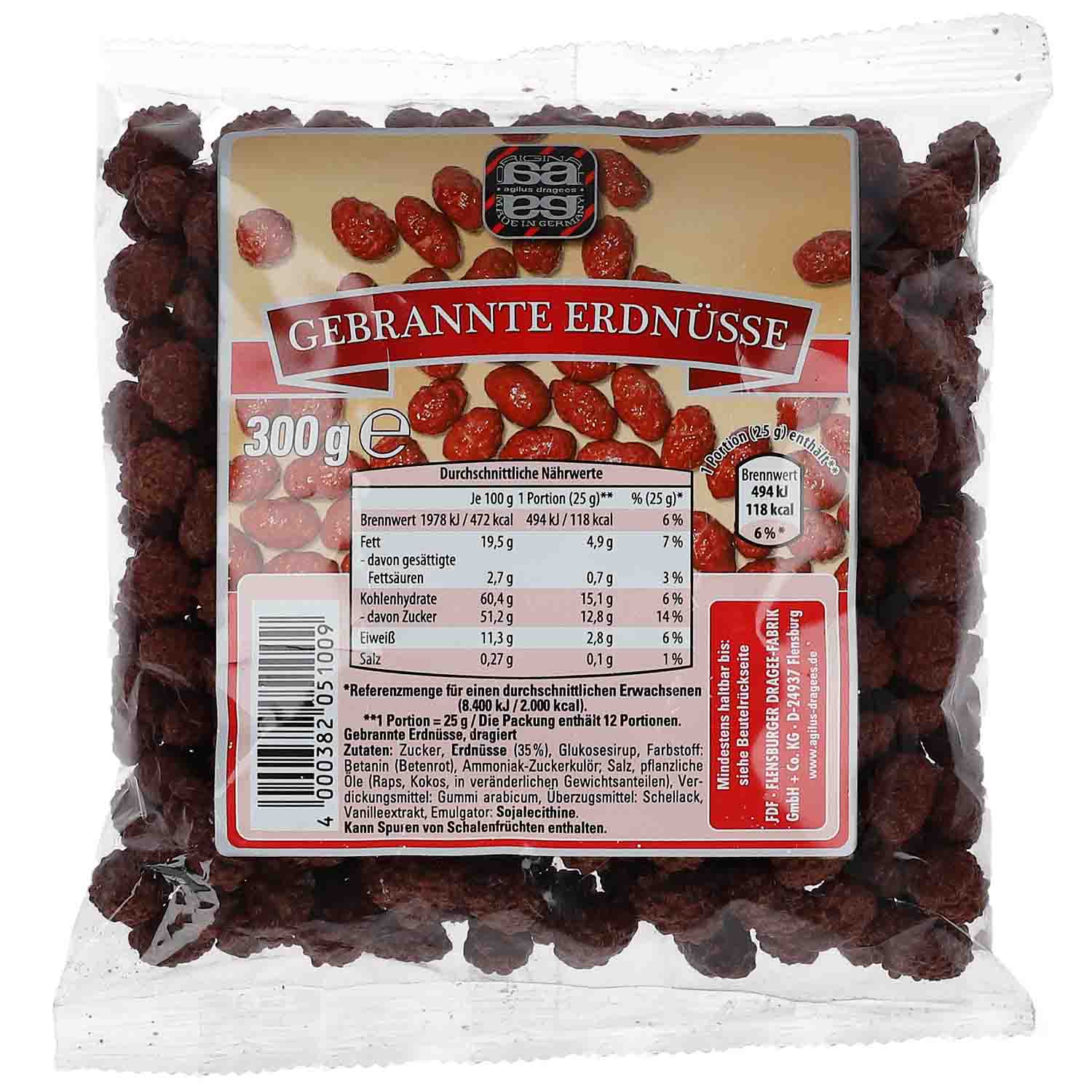 agilus dragees Gebrannte Erdnüsse 300g