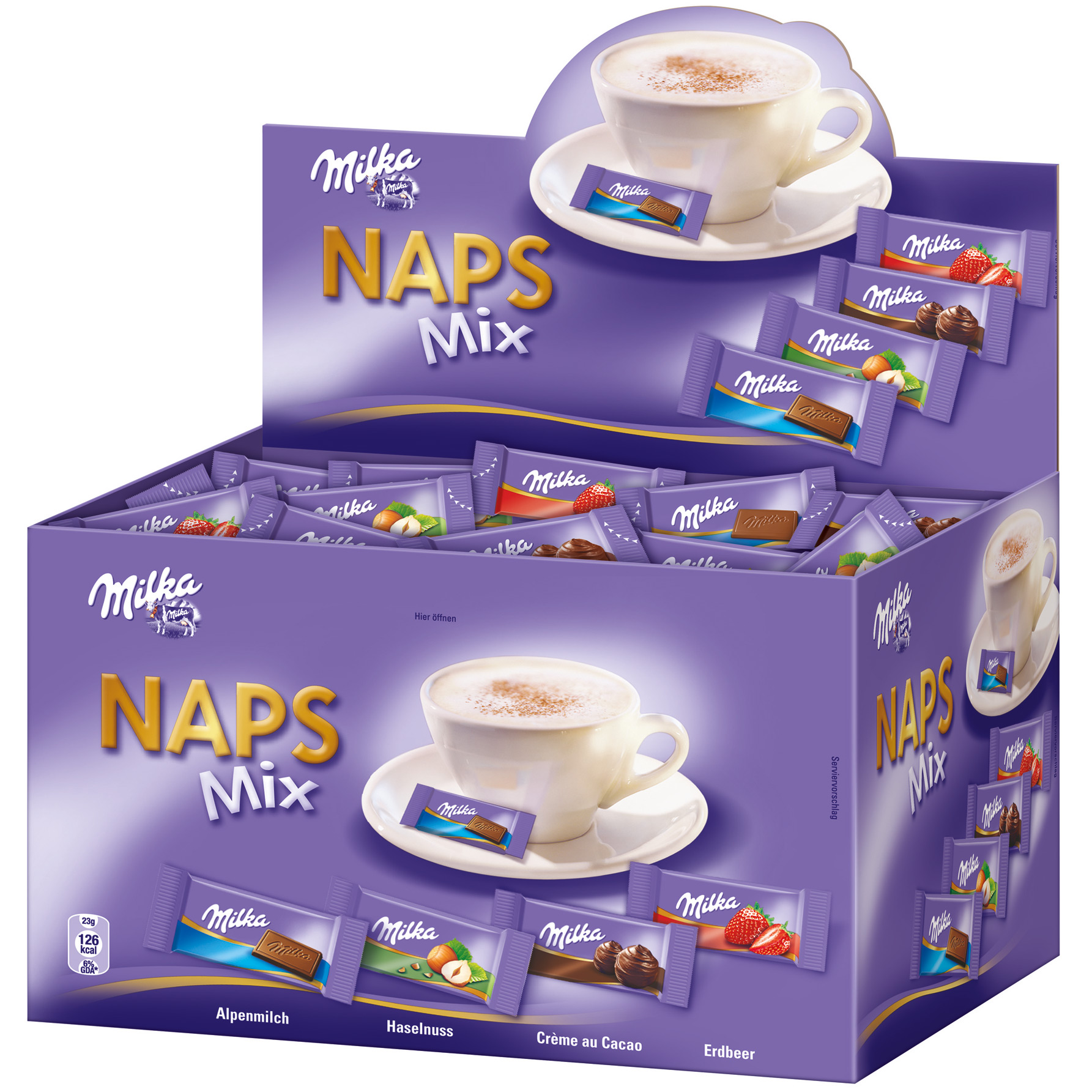 Milka Naps Mix 355er