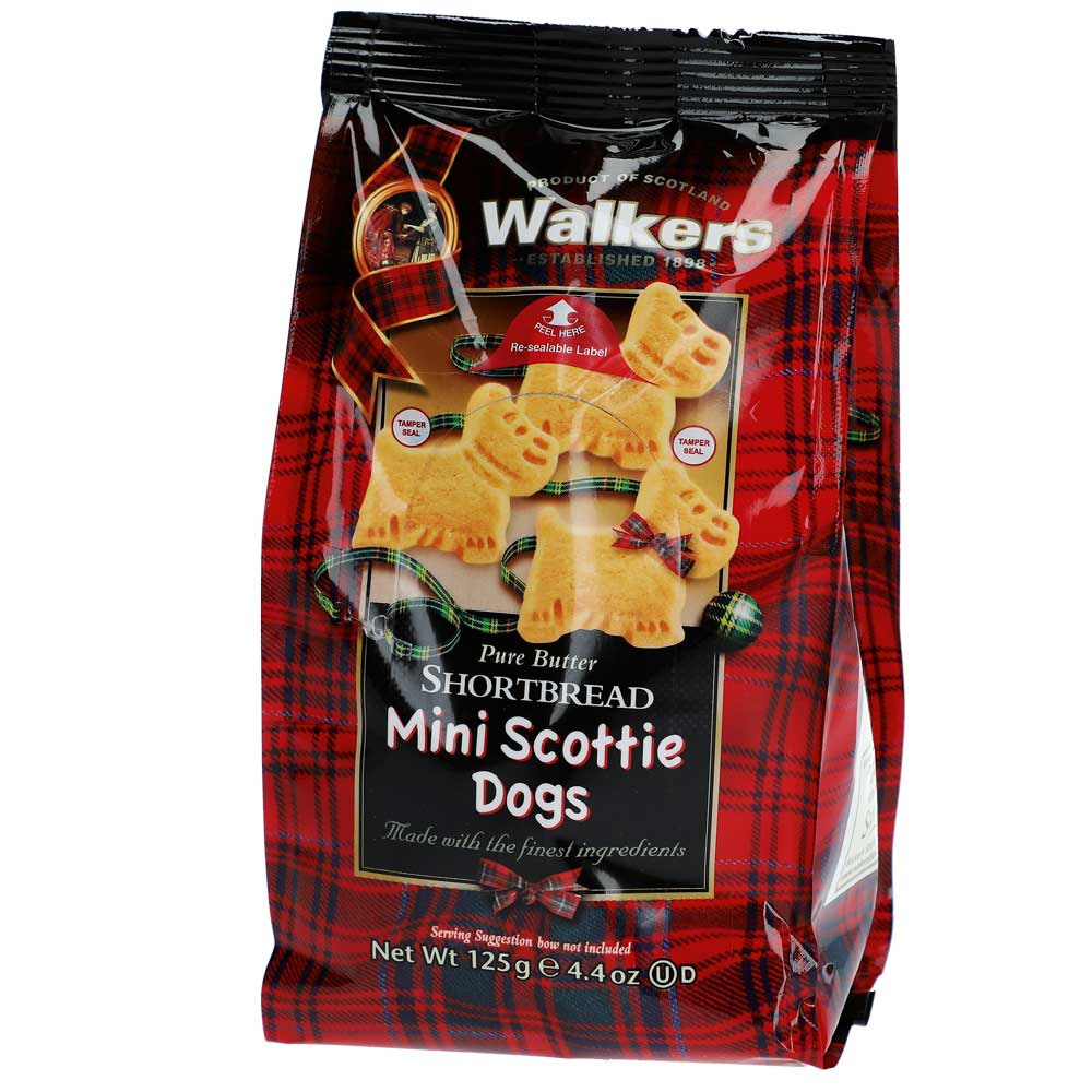 Walkers Pure Butter Shortbread Mini Scottie Dogs 125g