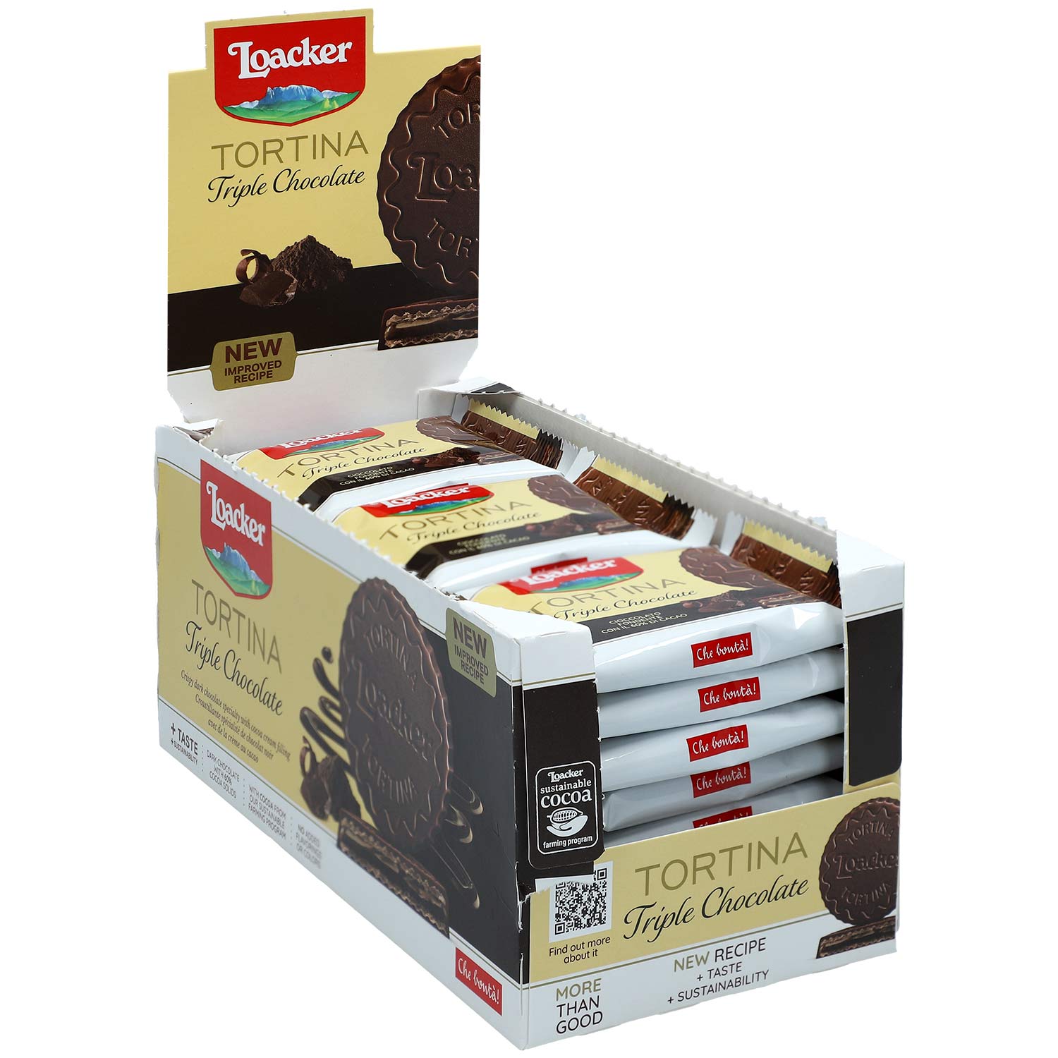 Loacker Tortina Triple Chocolate 24x21g