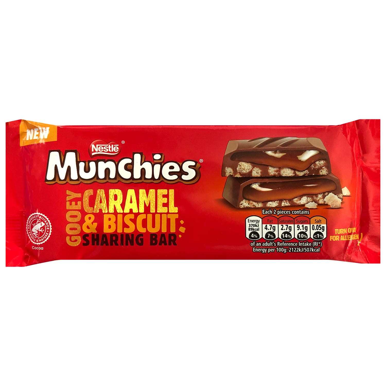 Munchies Gooey Caramel & Biscuit Sharing Bar 87g (MHD 29.02.2024)
