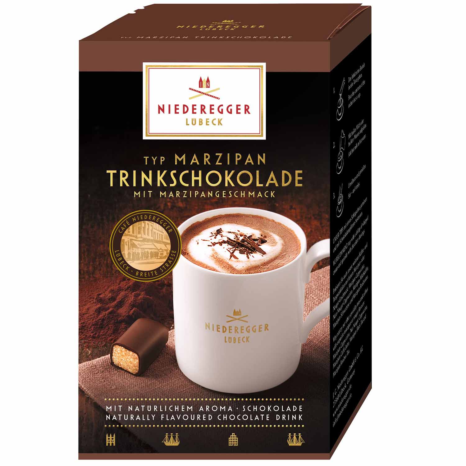 Niederegger Typ Marzipan Trinkschokolade 10er