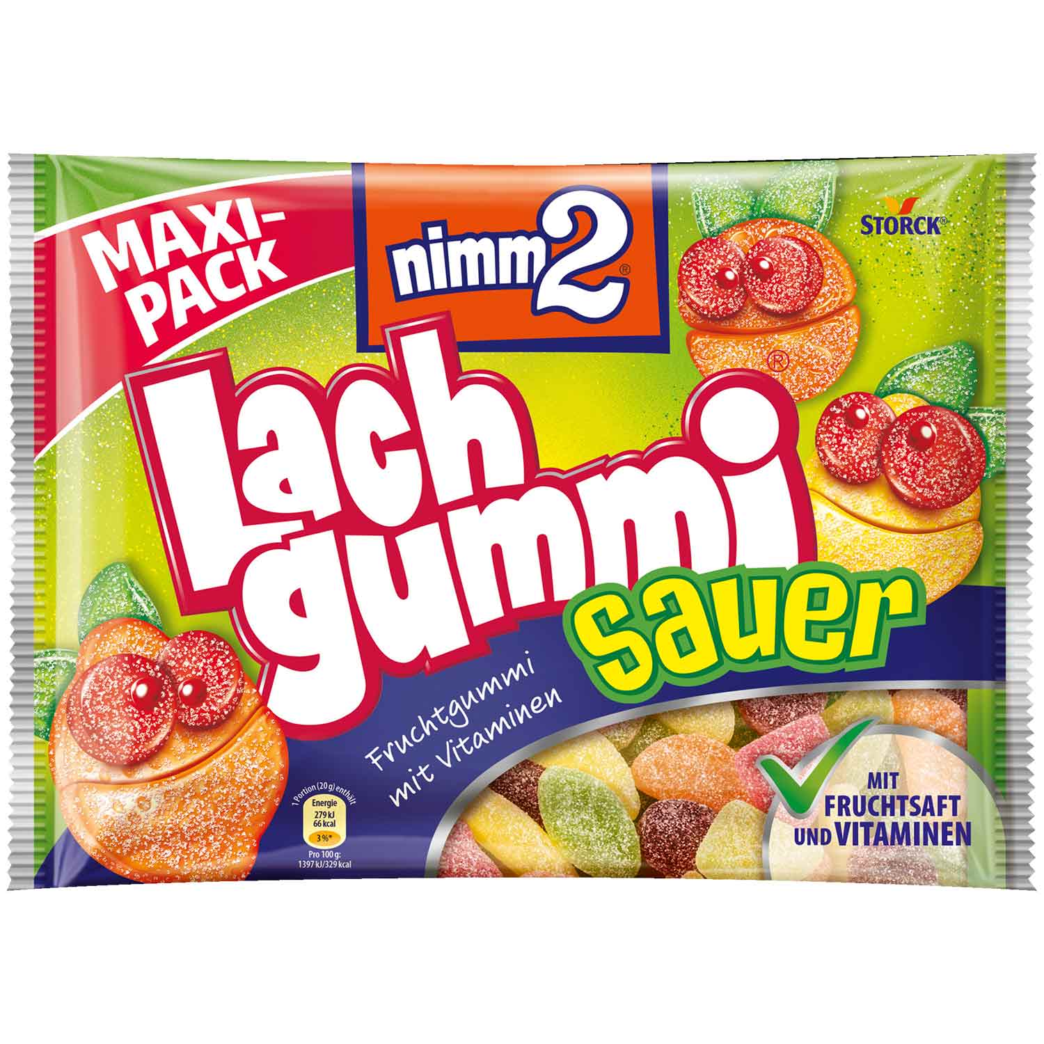 nimm2 Lachgummi sauer 376g