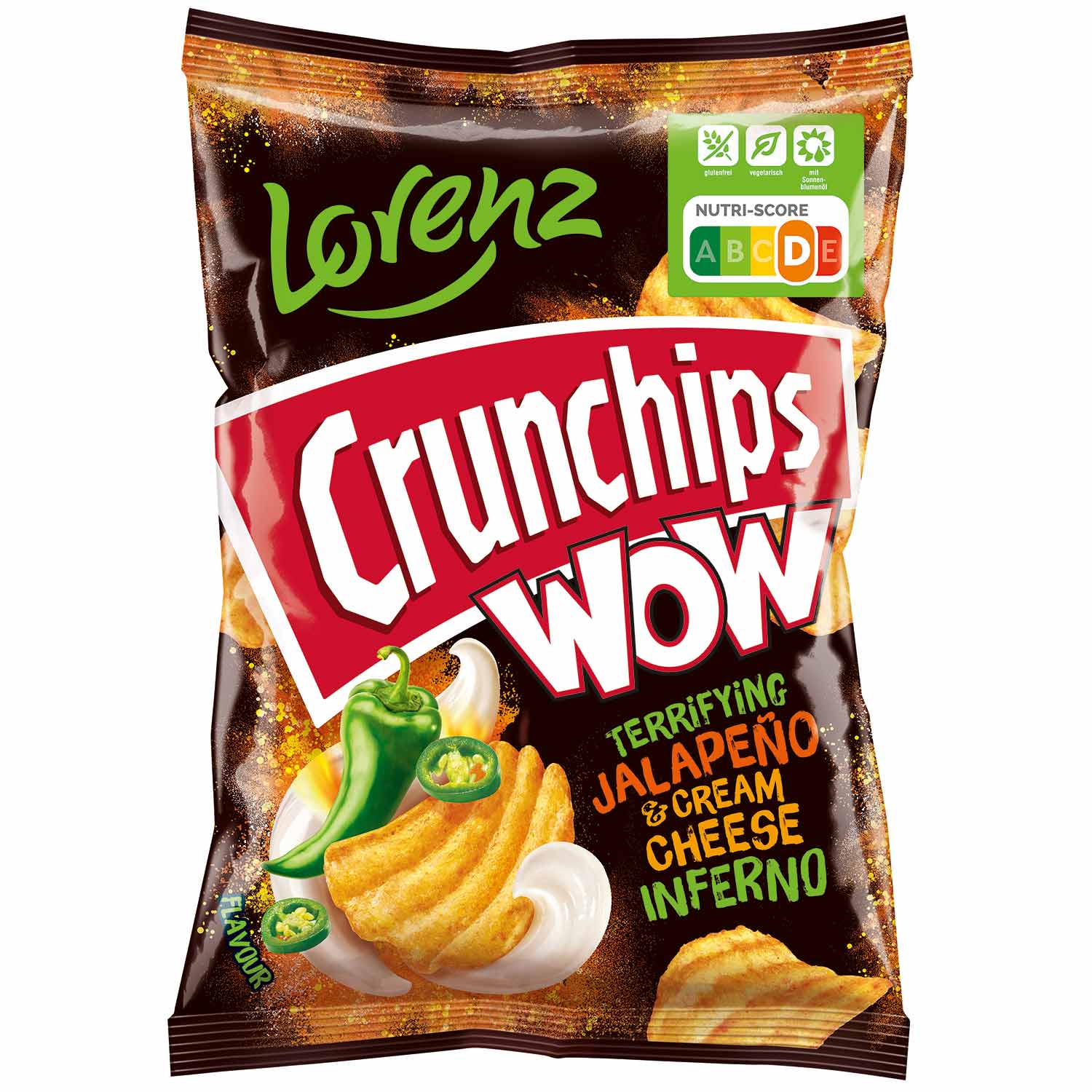 Crunchips WOW Terrifying Jalapeño & Cream Cheese Inferno 110g