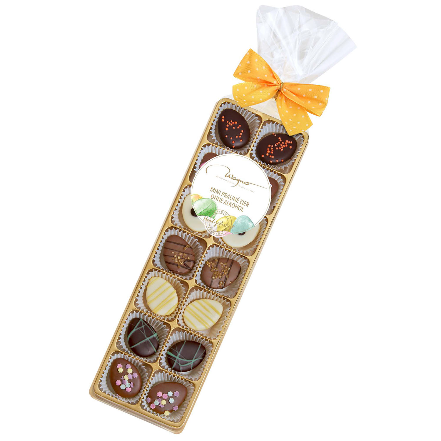 Wagner Mini Praliné Eier ohne Alkohol handgefertigt 100g